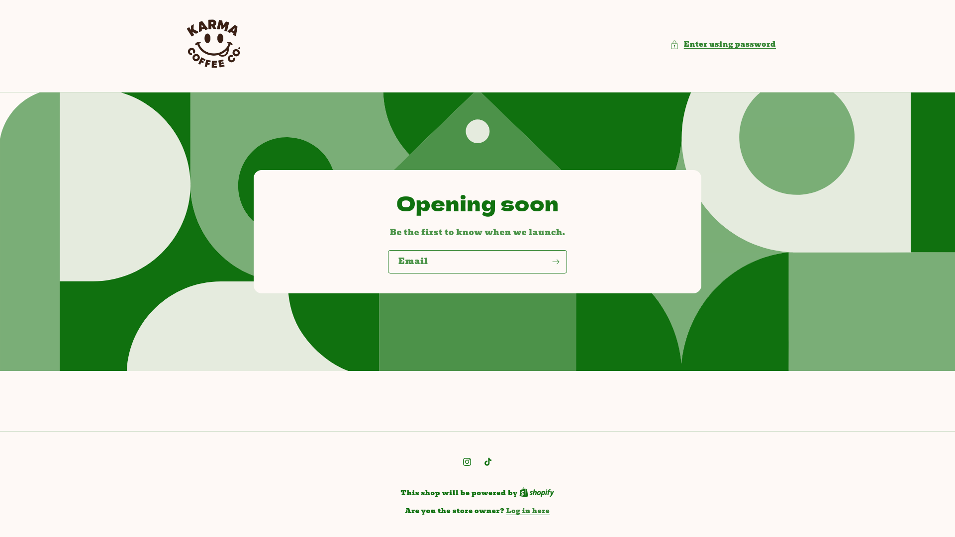 website screenshot of https://karmacoffeecompany.org/
