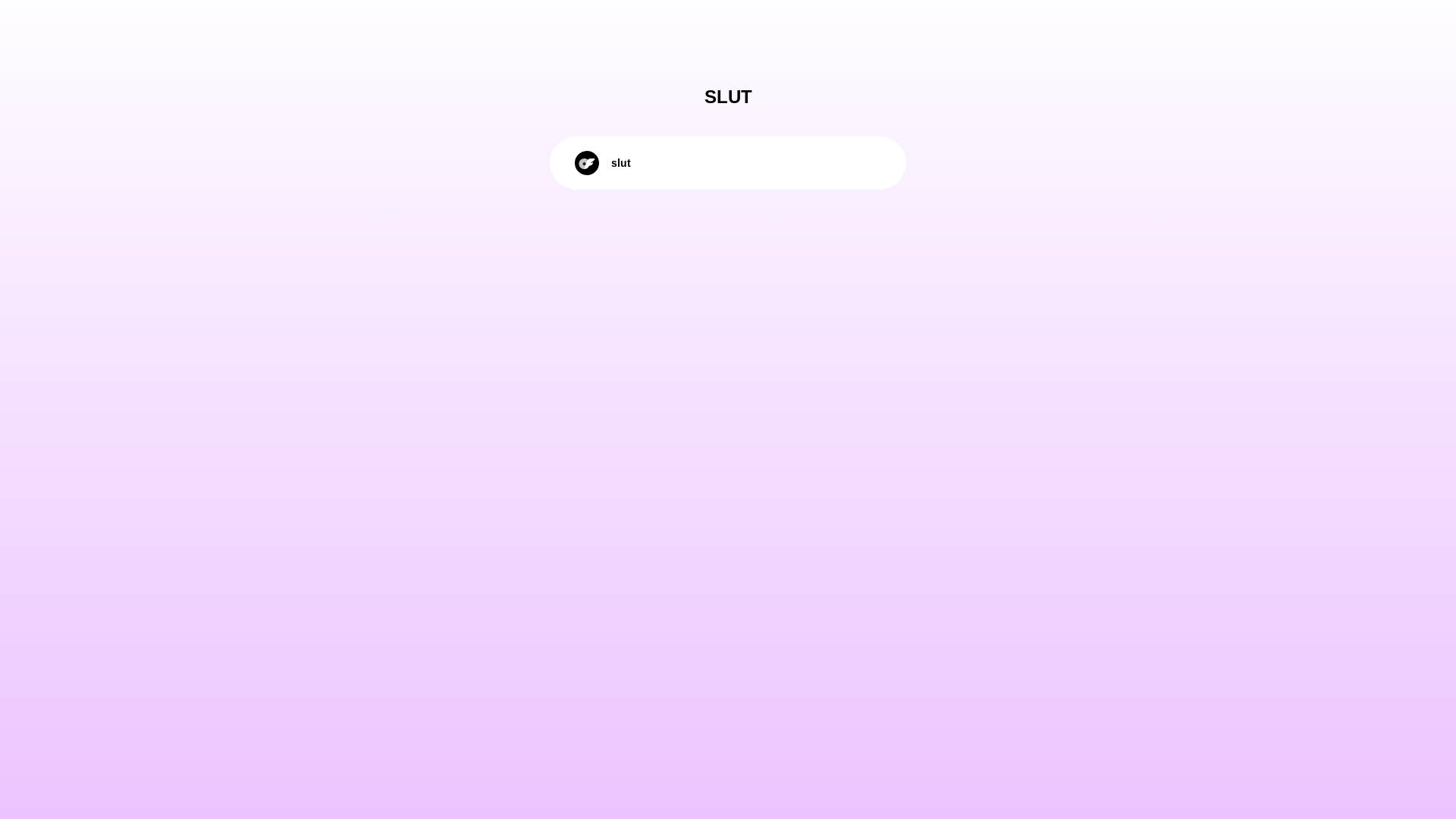 website screenshot of https://juicy.bio/slut