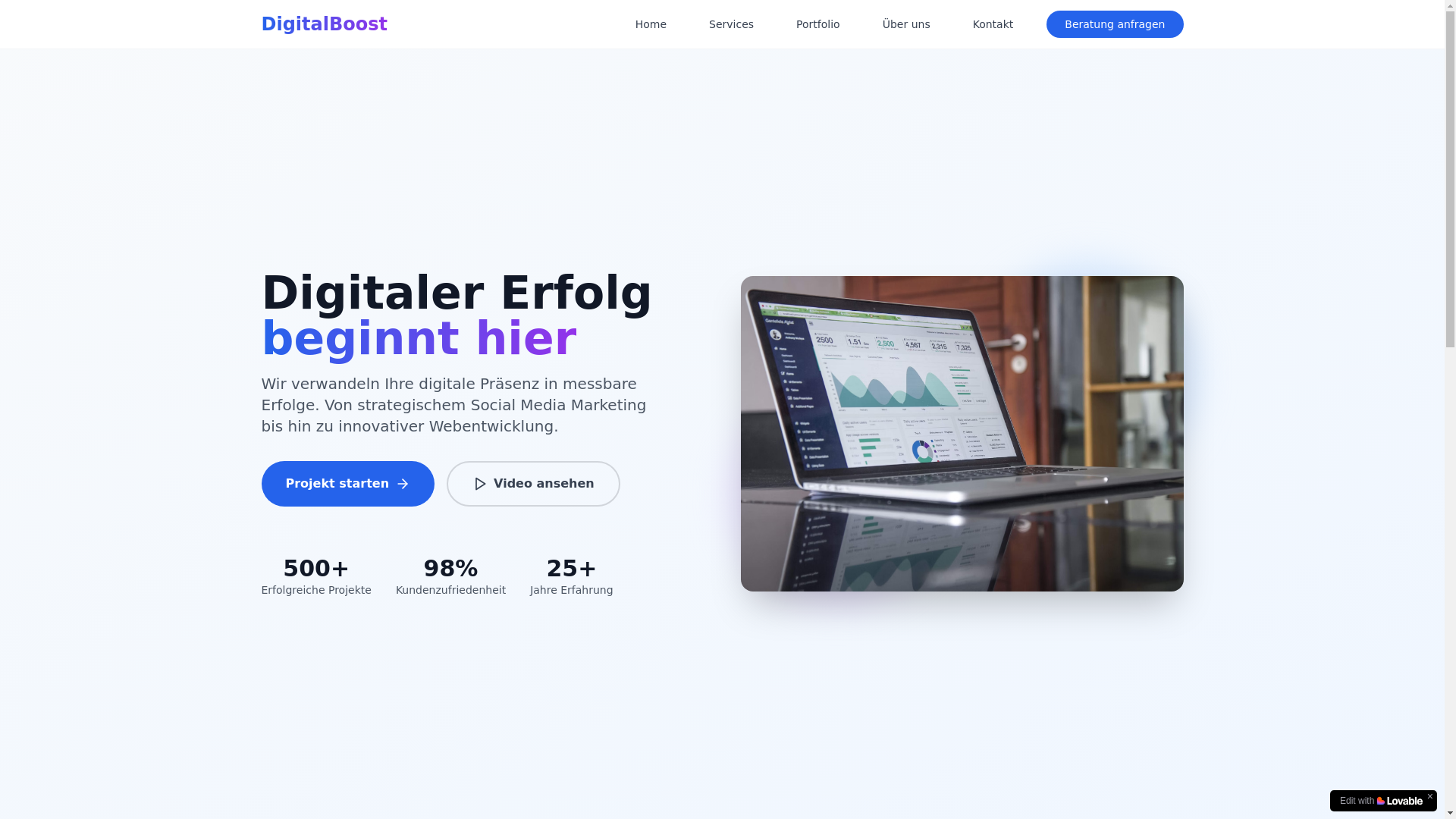 website screenshot of https://digital-boost.info/