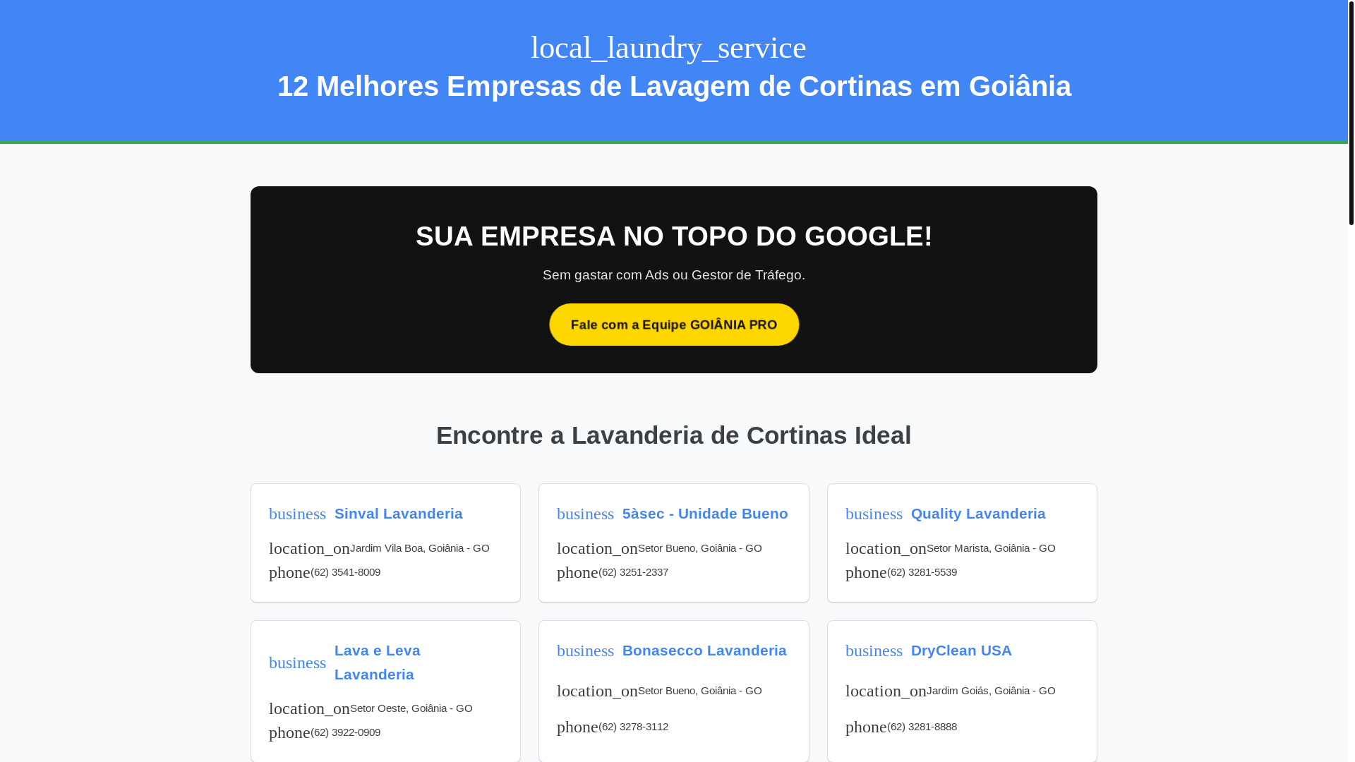 website screenshot of https://lavagem-cortinas.pages.dev/