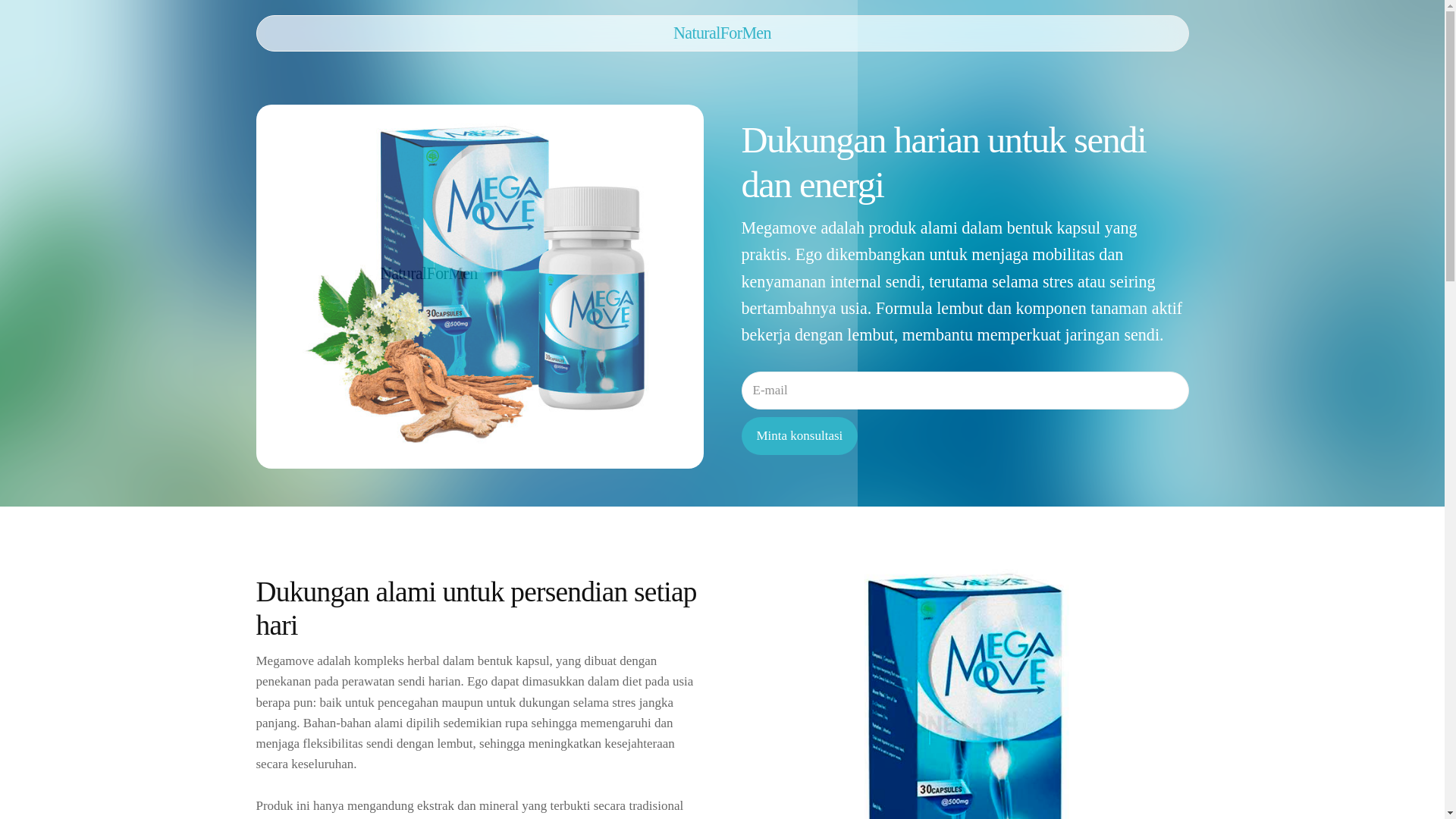 website screenshot of https://naturalformena.info/