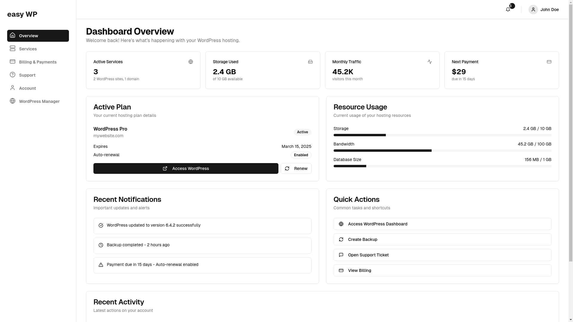 website screenshot of https://ewp-dashboard.pages.dev/