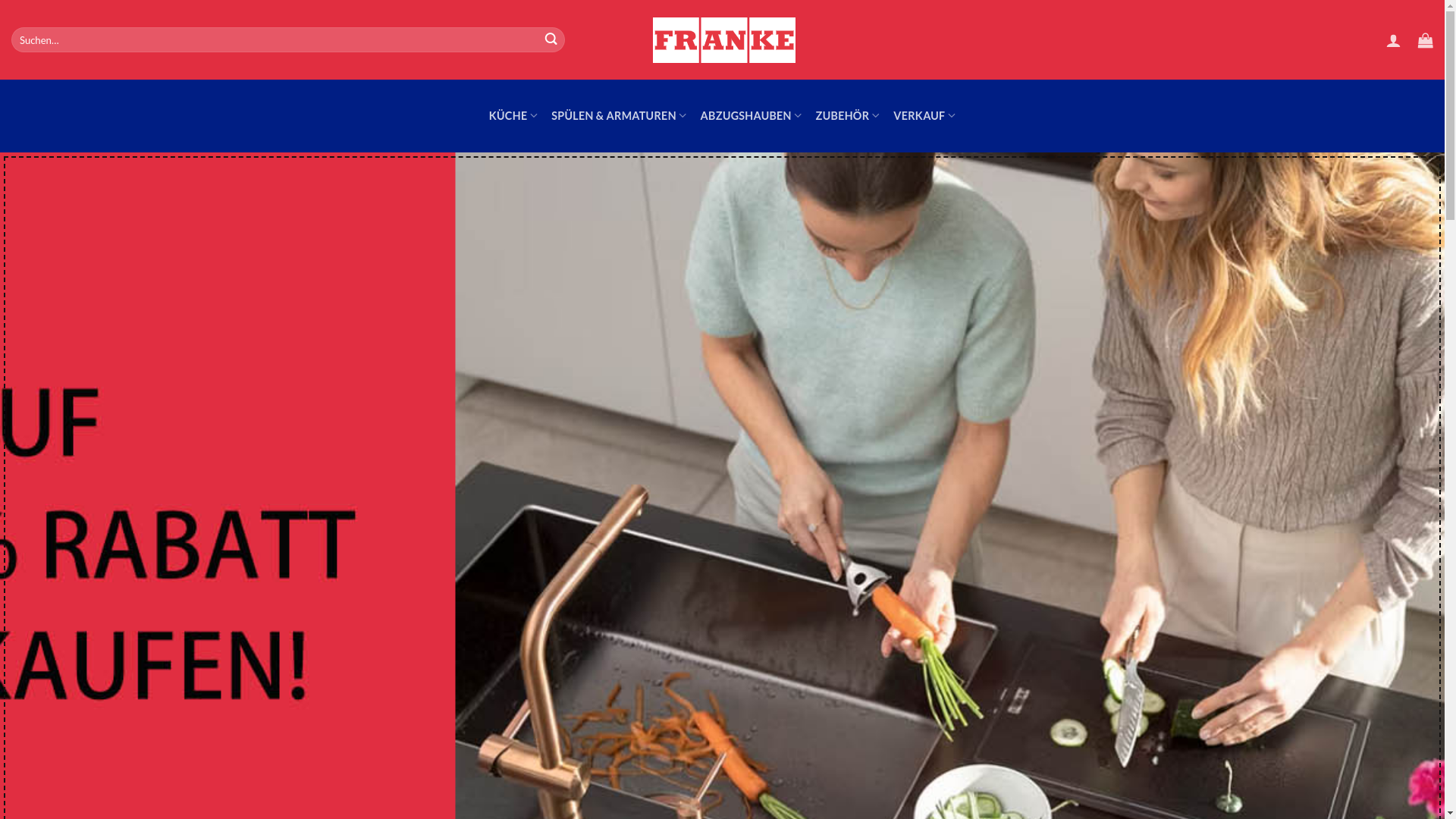 website screenshot of https://frankekuche.com/