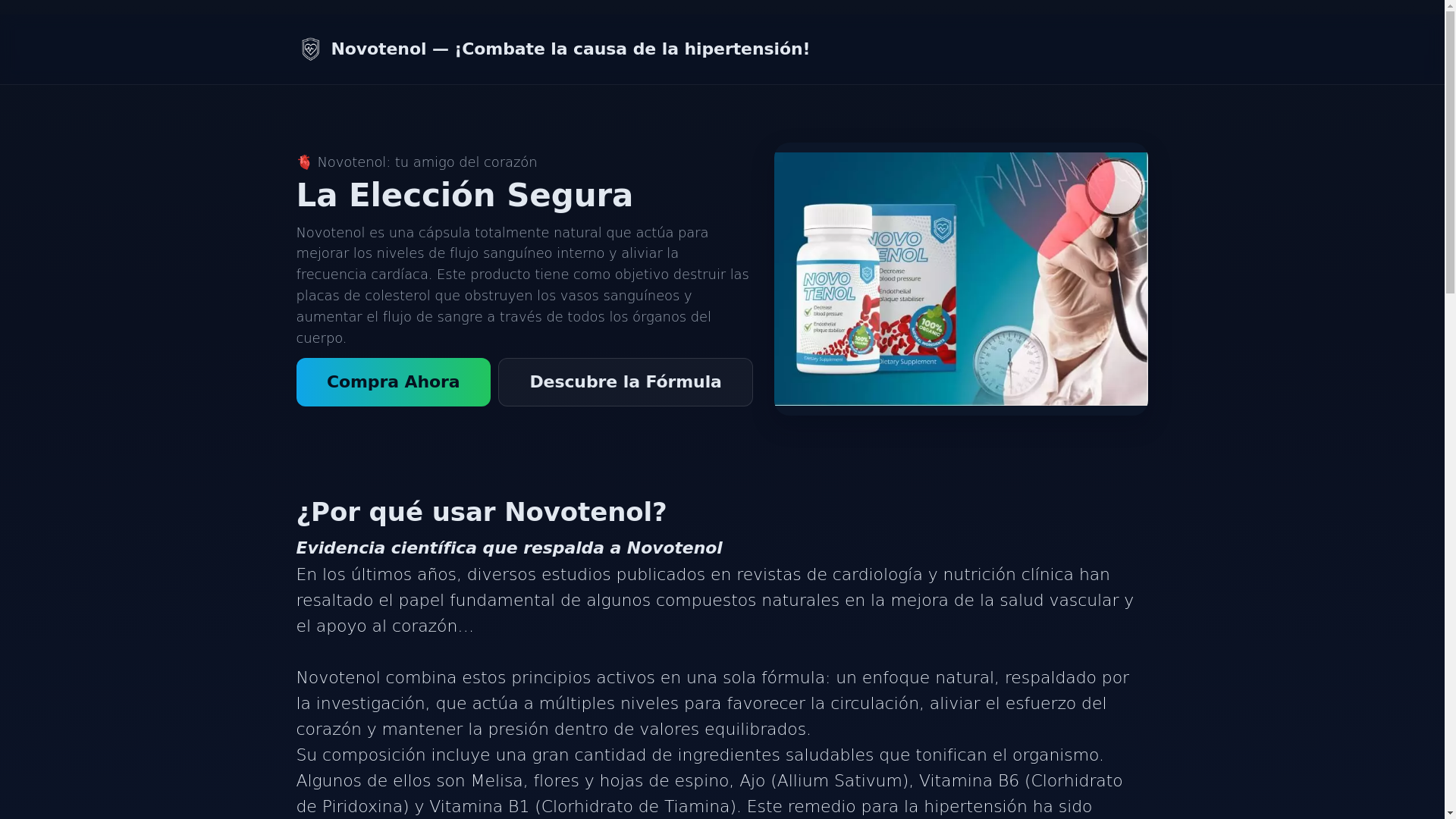 website screenshot of https://vivevitalcorazonsano.shop/