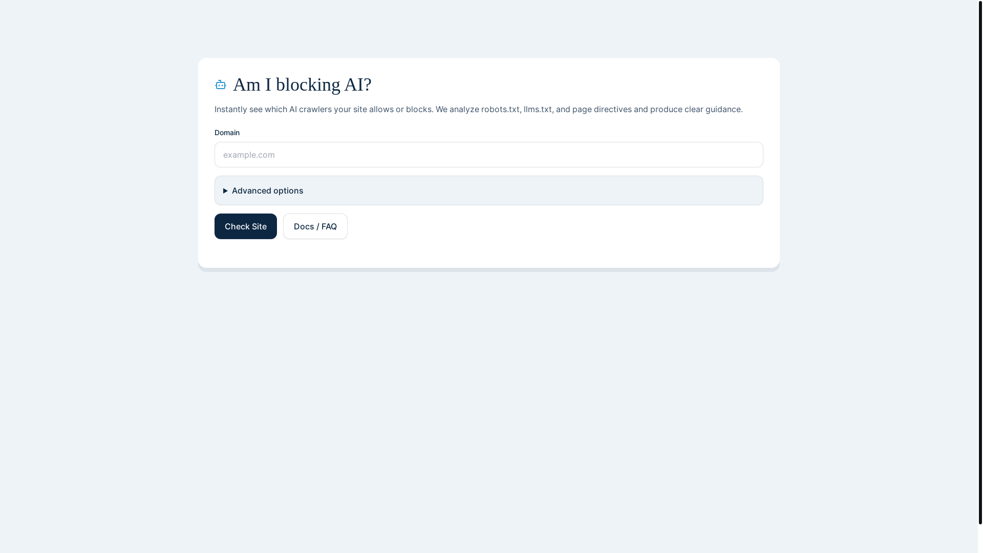website screenshot of https://hb-ai-access-checker.pages.dev/