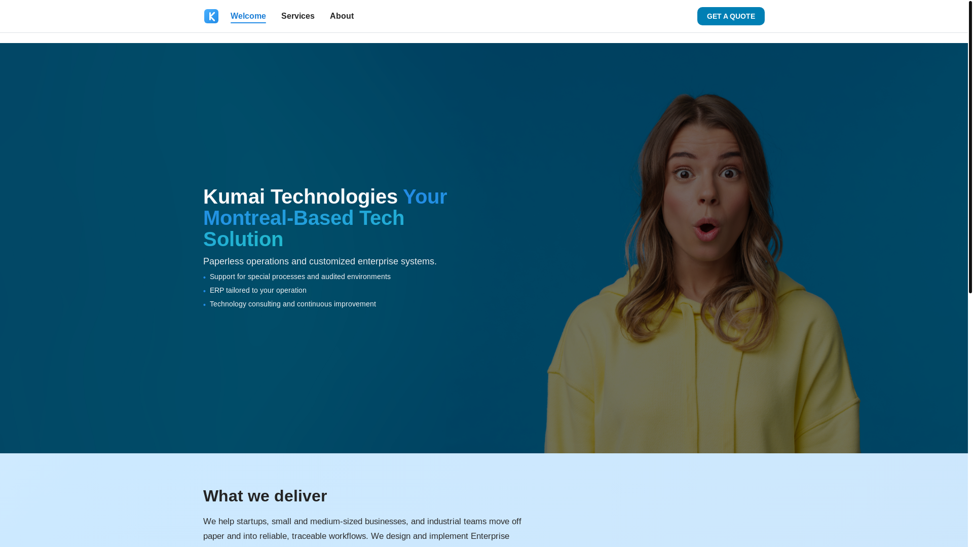 website screenshot of https://kumai-technologies.pages.dev/