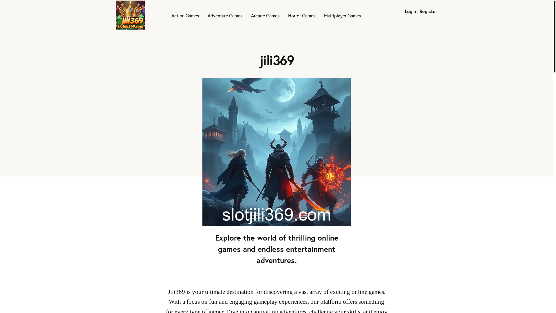 website screenshot of https://slotjili369.com/