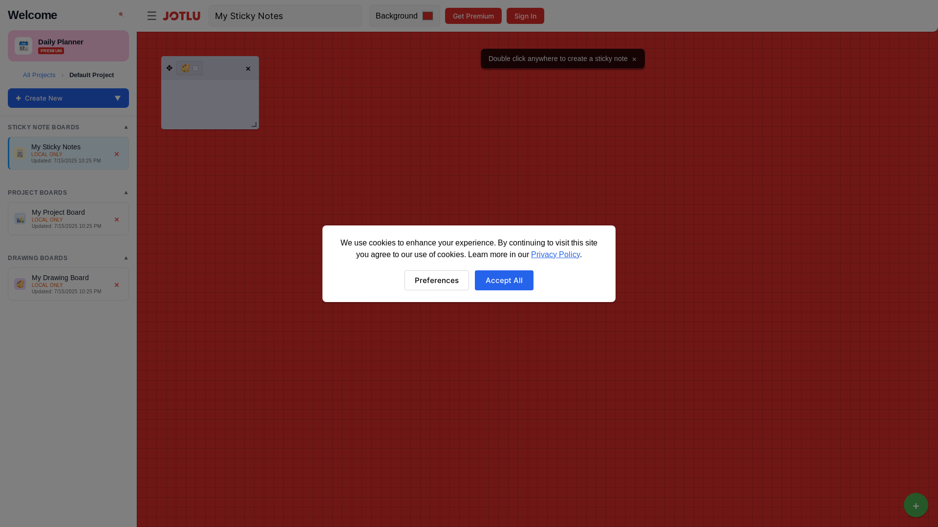 website screenshot of https://jotlu-productivity.pages.dev/
