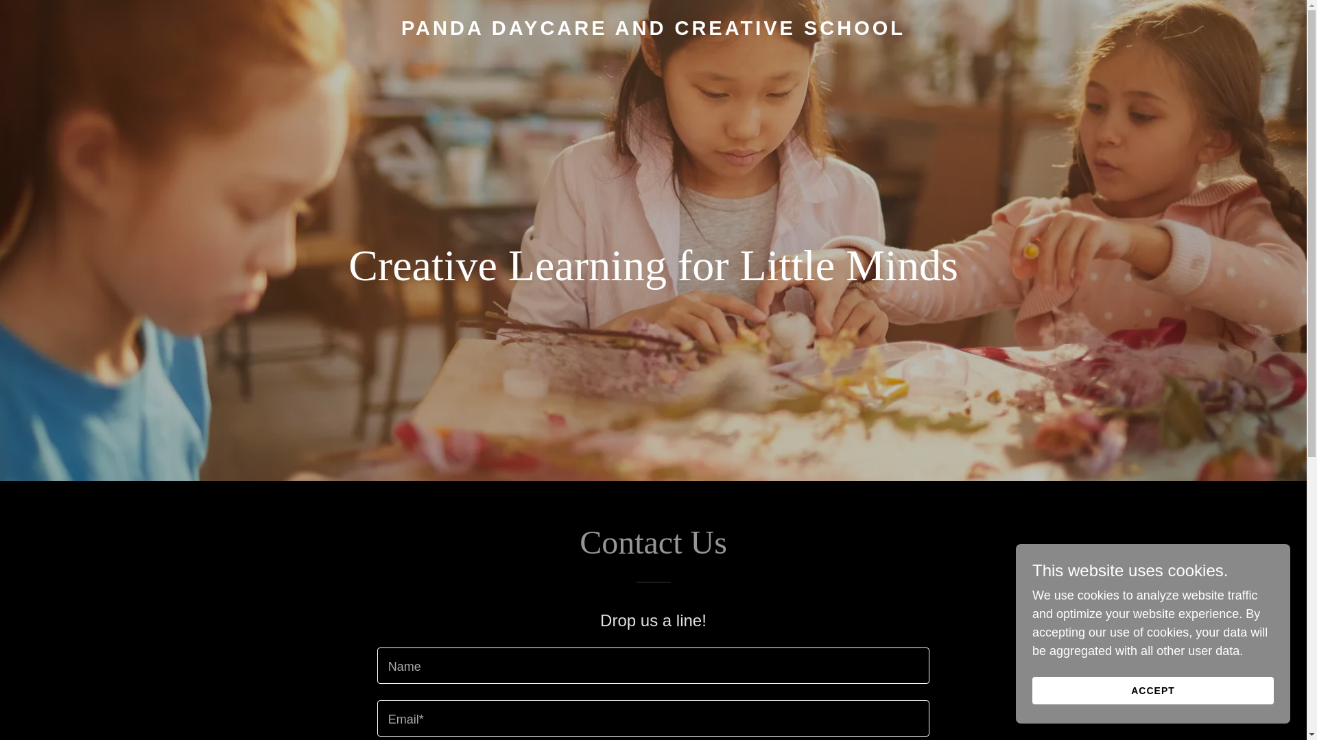 website screenshot of https://pandacreativeschool.com/