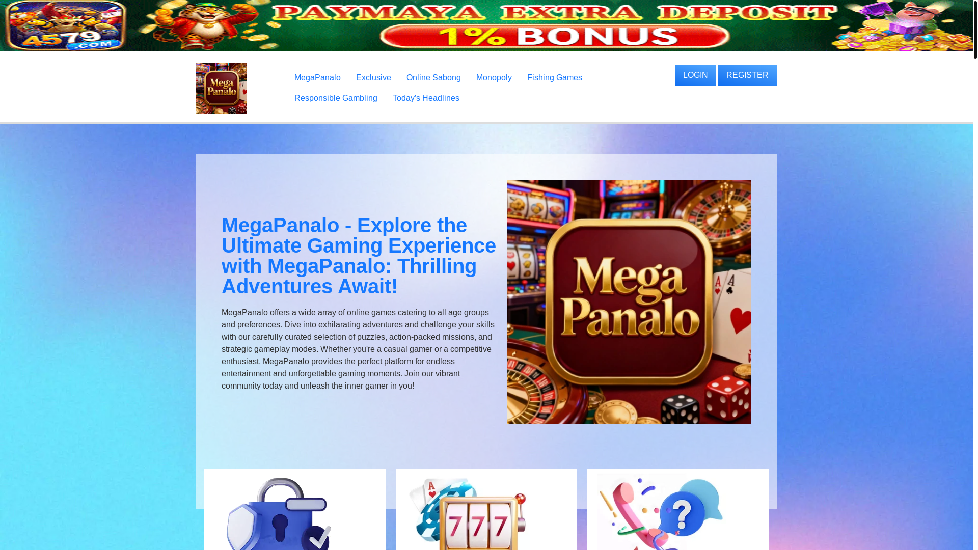 website screenshot of https://megapanalovip.com/