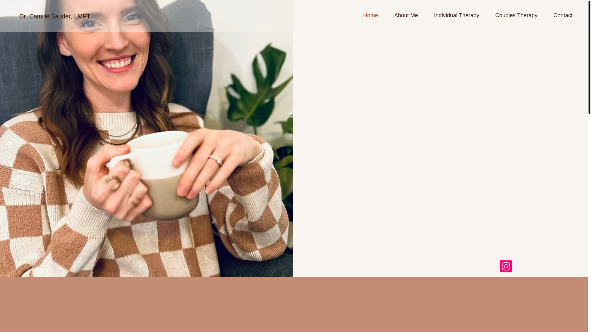 website screenshot of https://dr-camille-sauder.com/