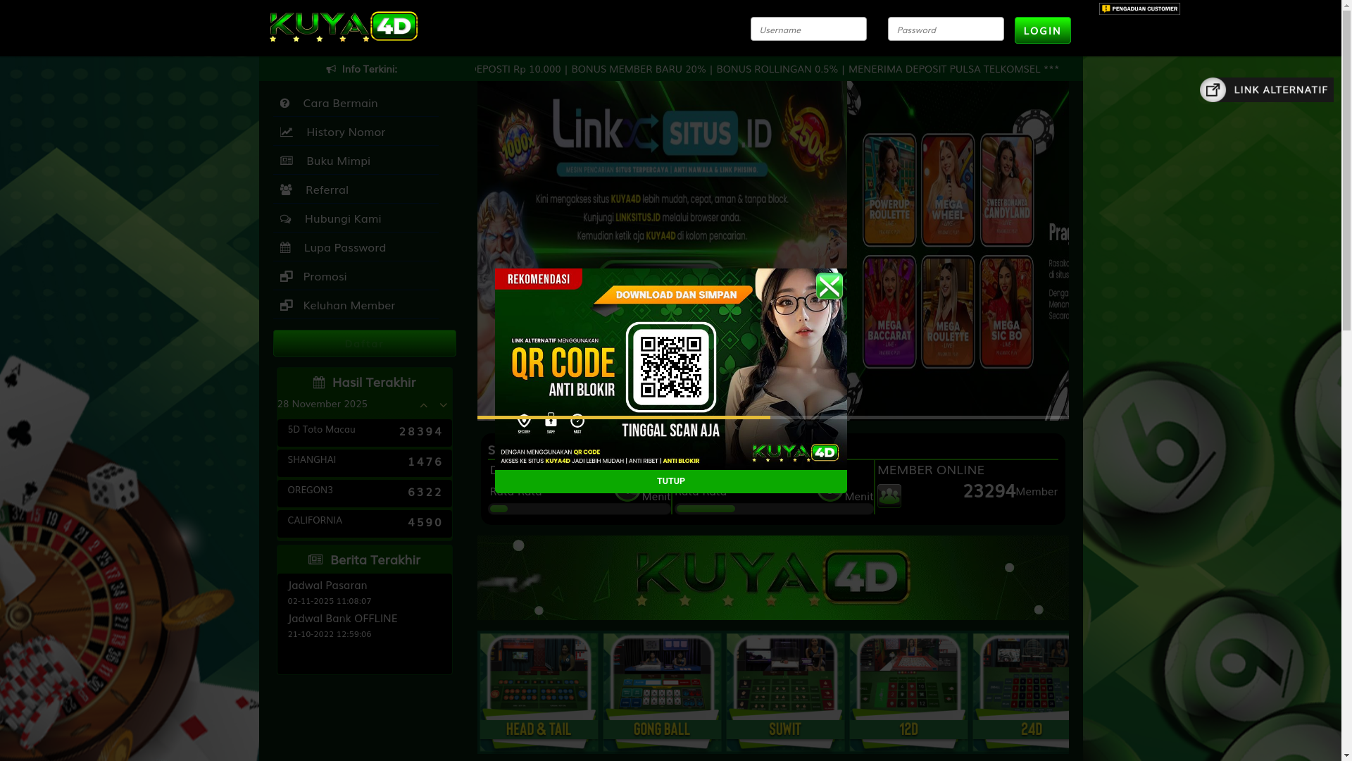 website screenshot of https://kuya4dpro3.cc/