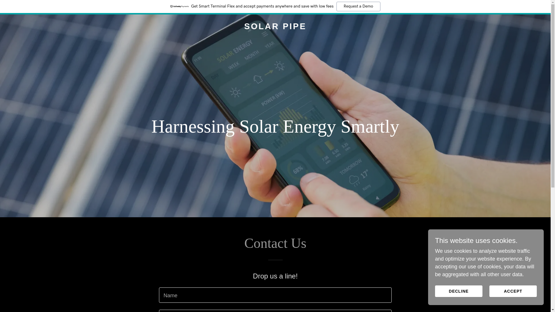 website screenshot of https://getsolarpipe.com/