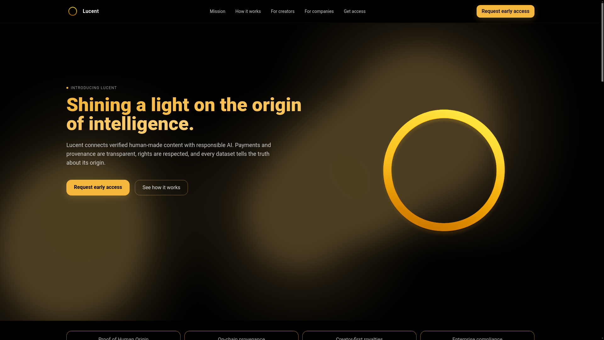 website screenshot of https://lucent-ui-prod.pages.dev/