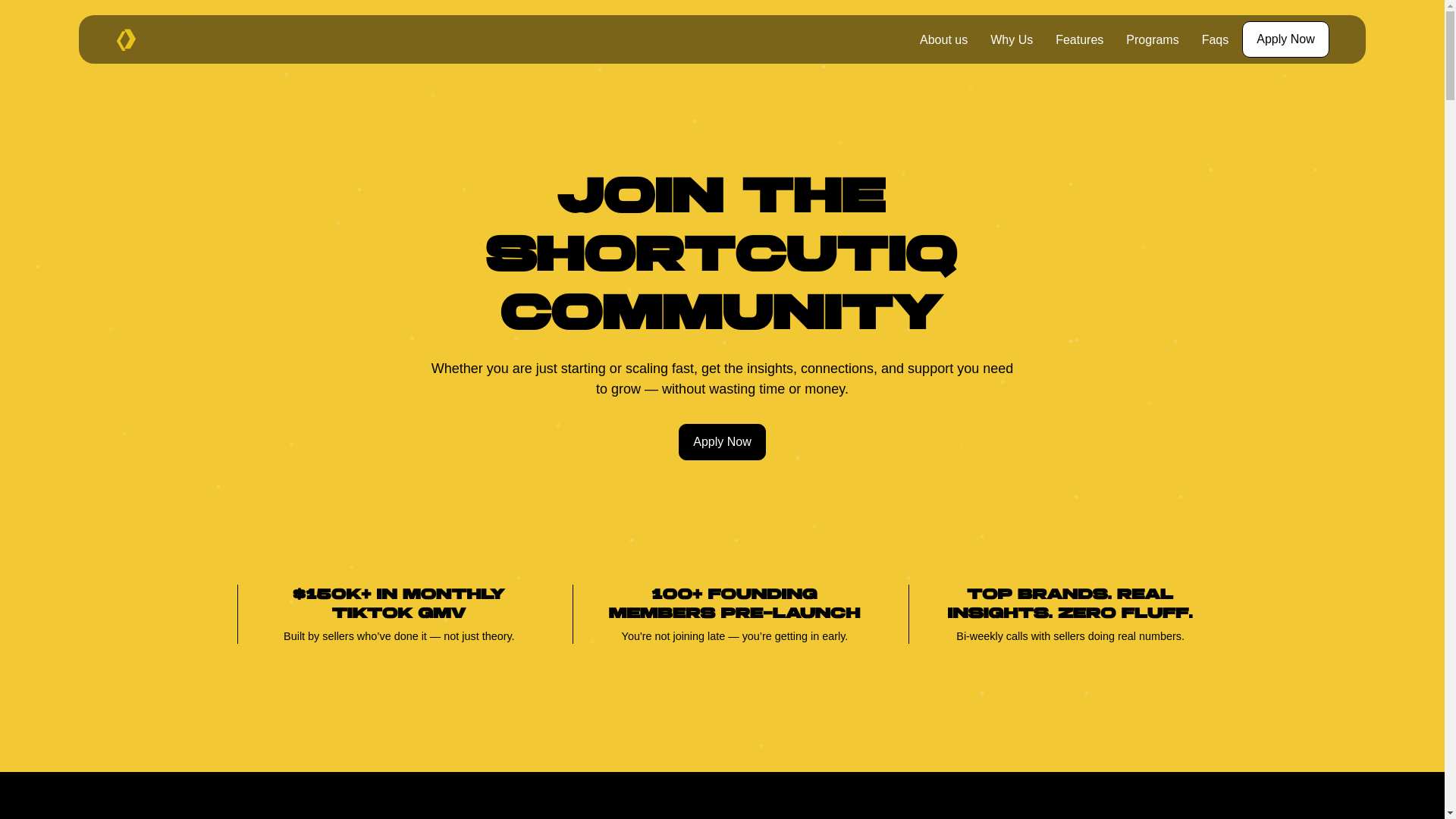 website screenshot of https://shortcutiq.co/