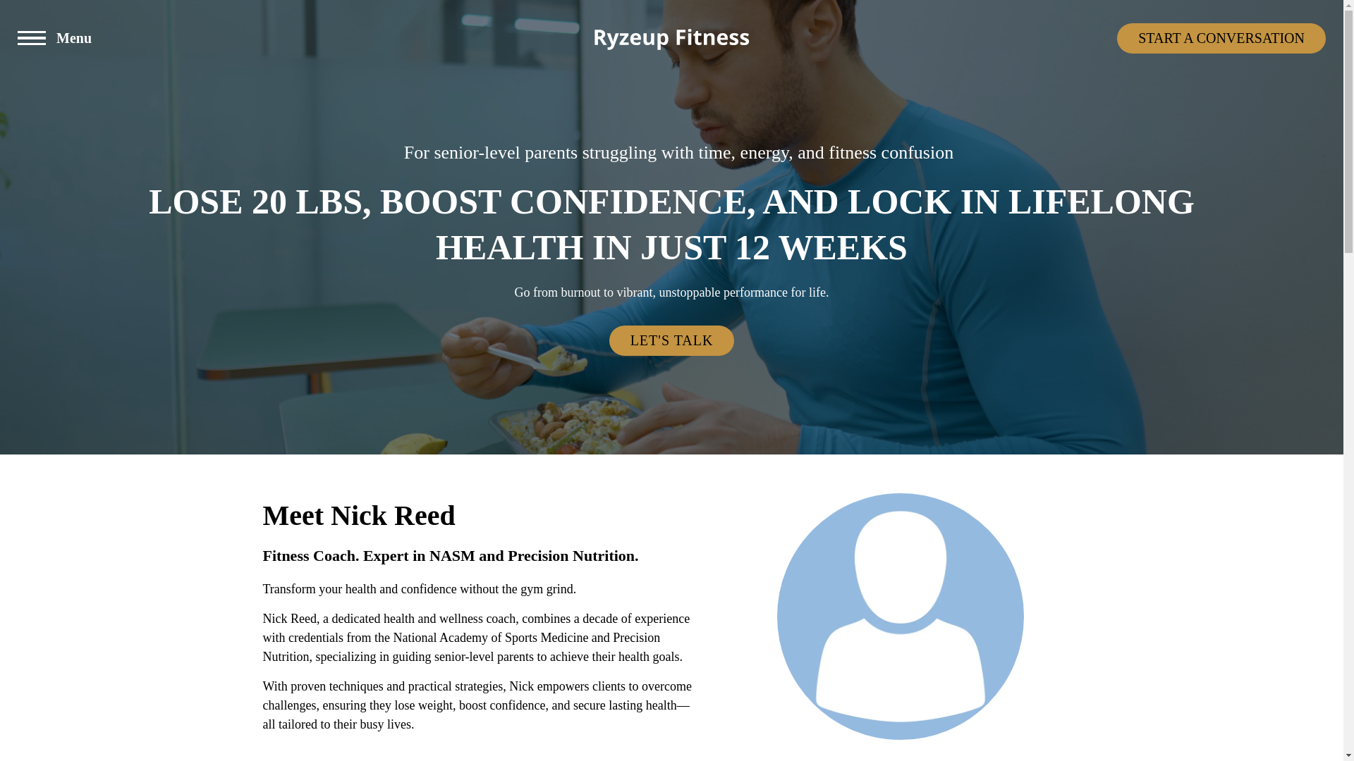 website screenshot of https://nickreedcoaching.com/