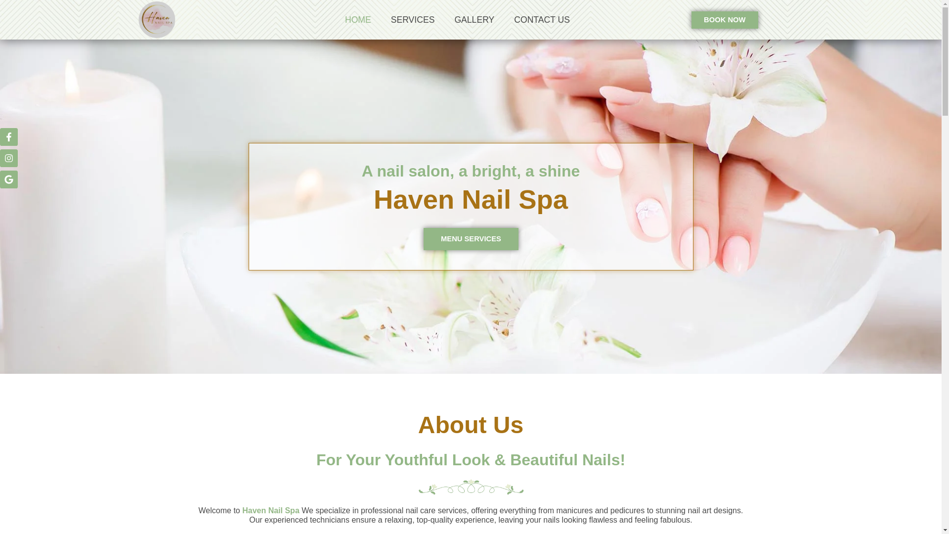 website screenshot of https://havennailspatexas.com/