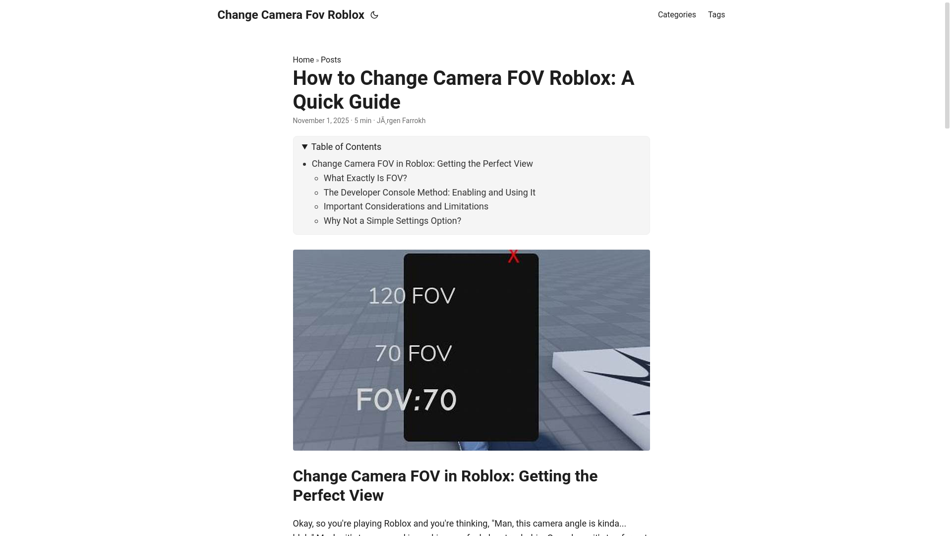 website screenshot of https://change-camera-fov-roblox.pages.dev/