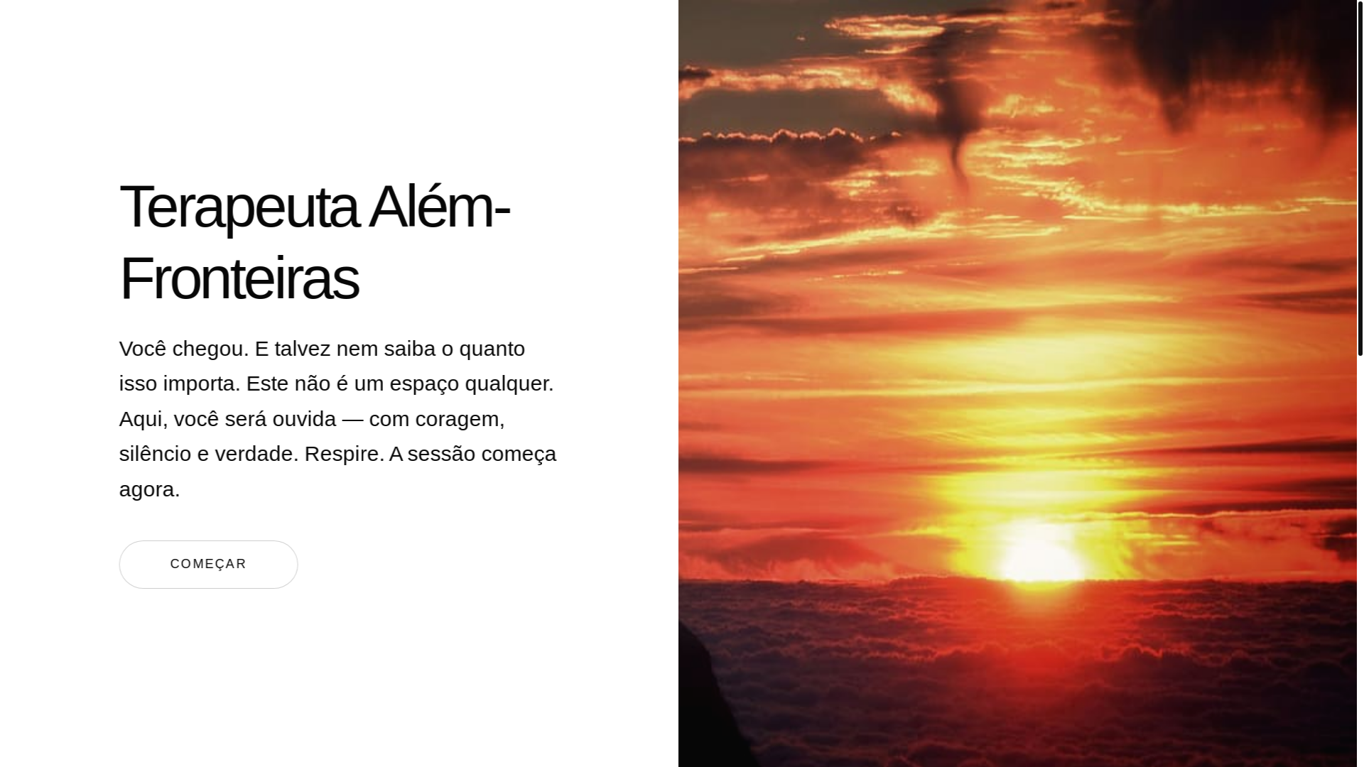 website screenshot of https://terapeutaalemfronteiras.com.br/