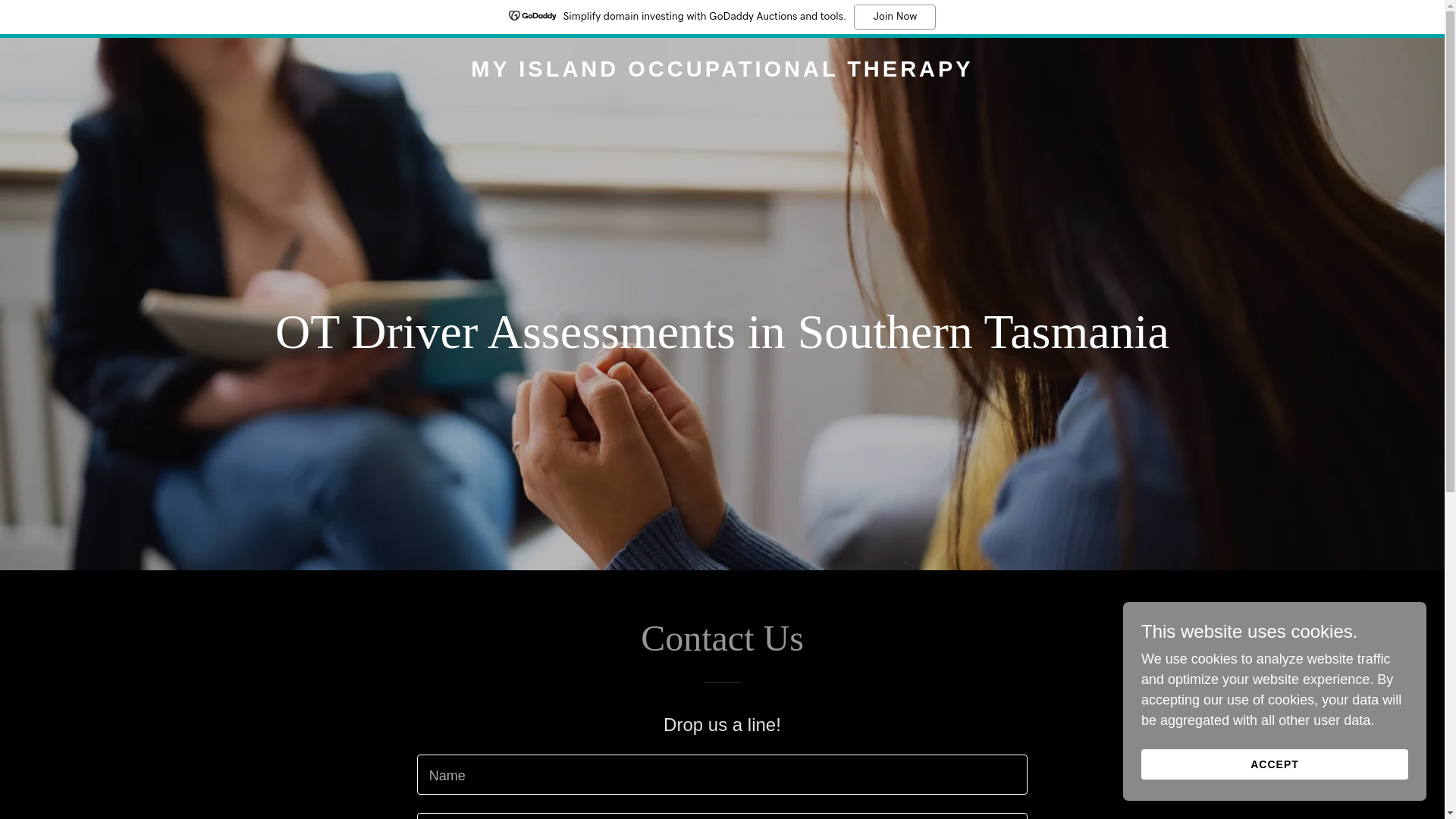 website screenshot of https://myislandot.com.au/