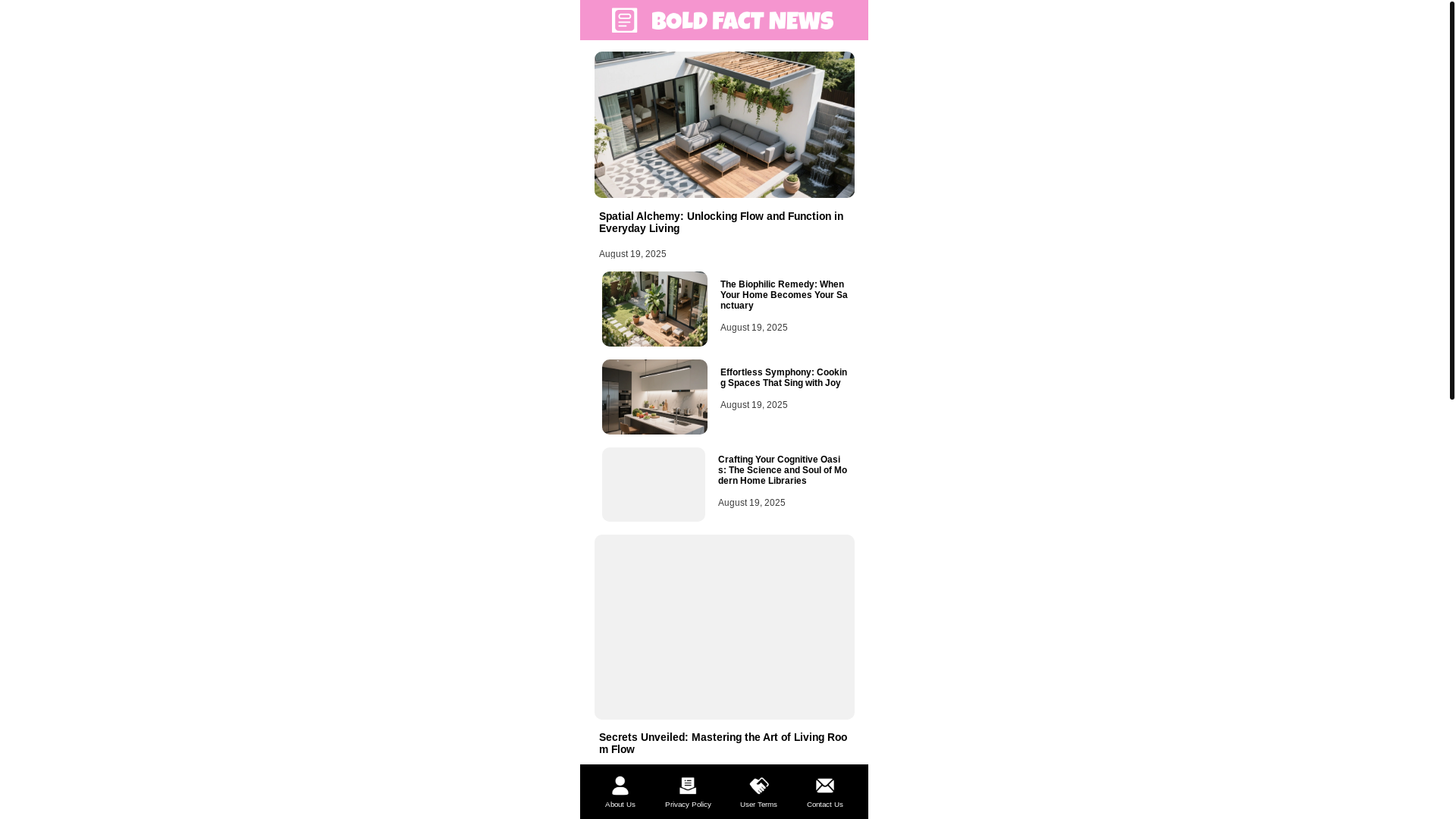 website screenshot of https://boldfactnews.com/