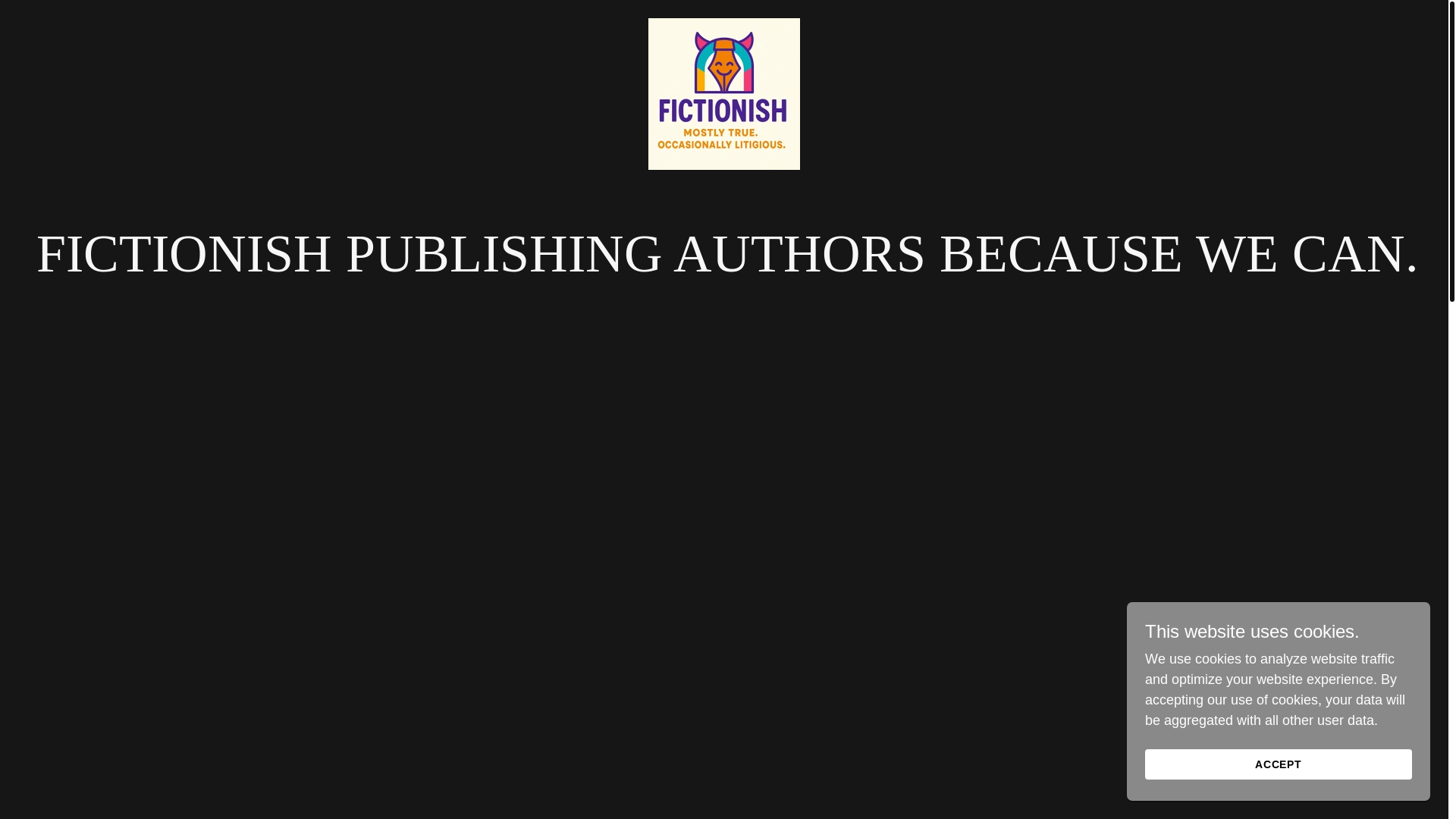 website screenshot of https://fictionish.co/