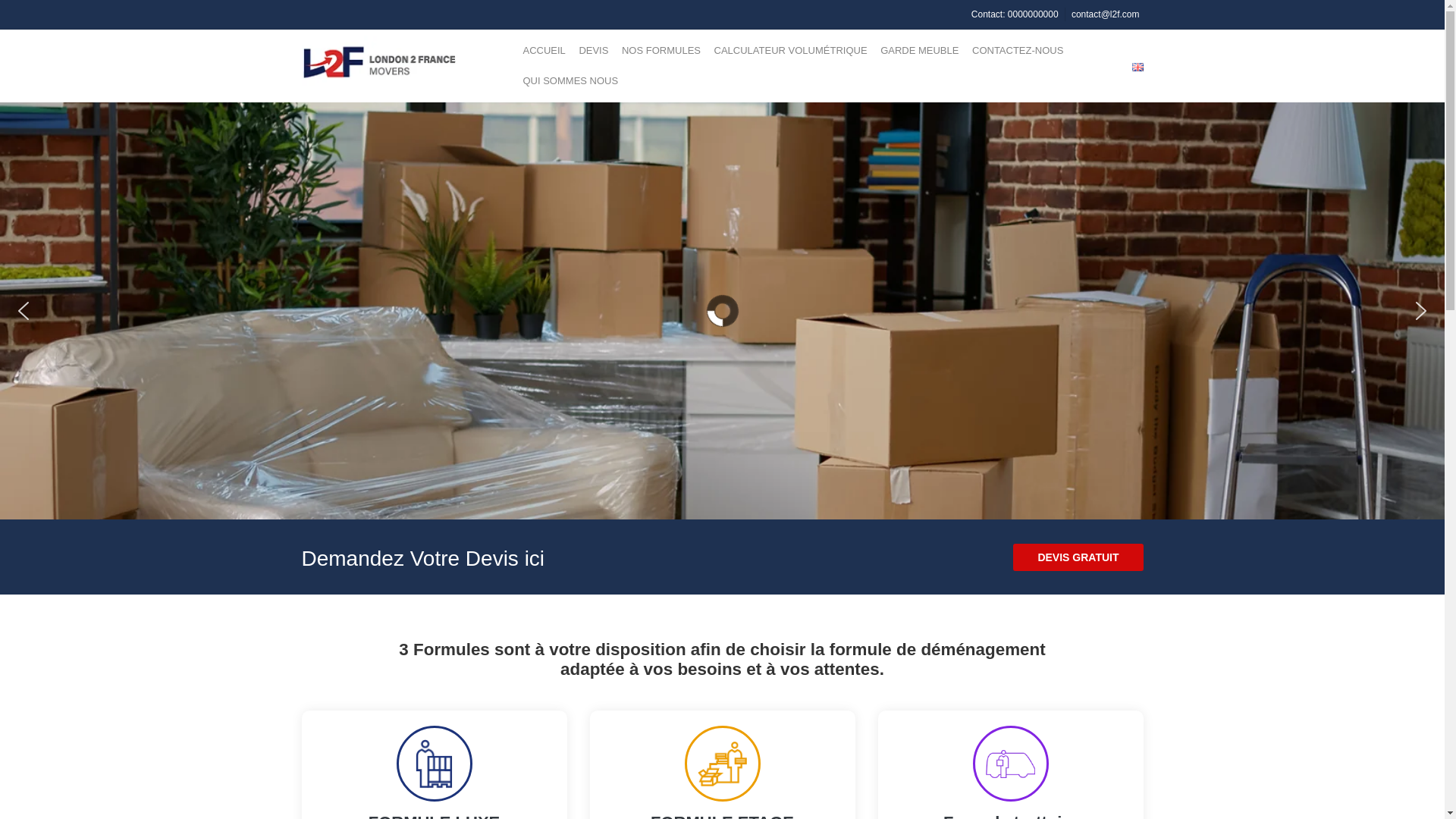 website screenshot of https://four2move.fr/