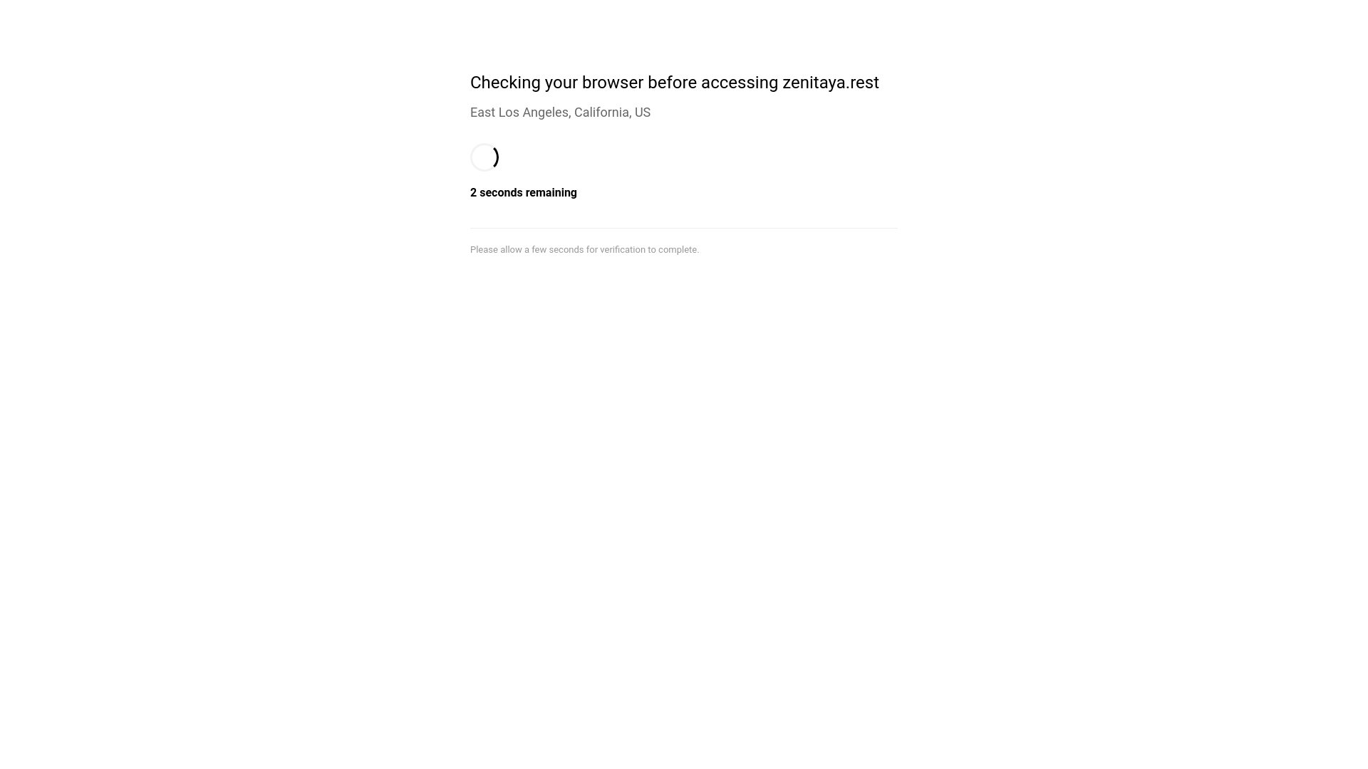 website screenshot of https://zenitaya.rest/