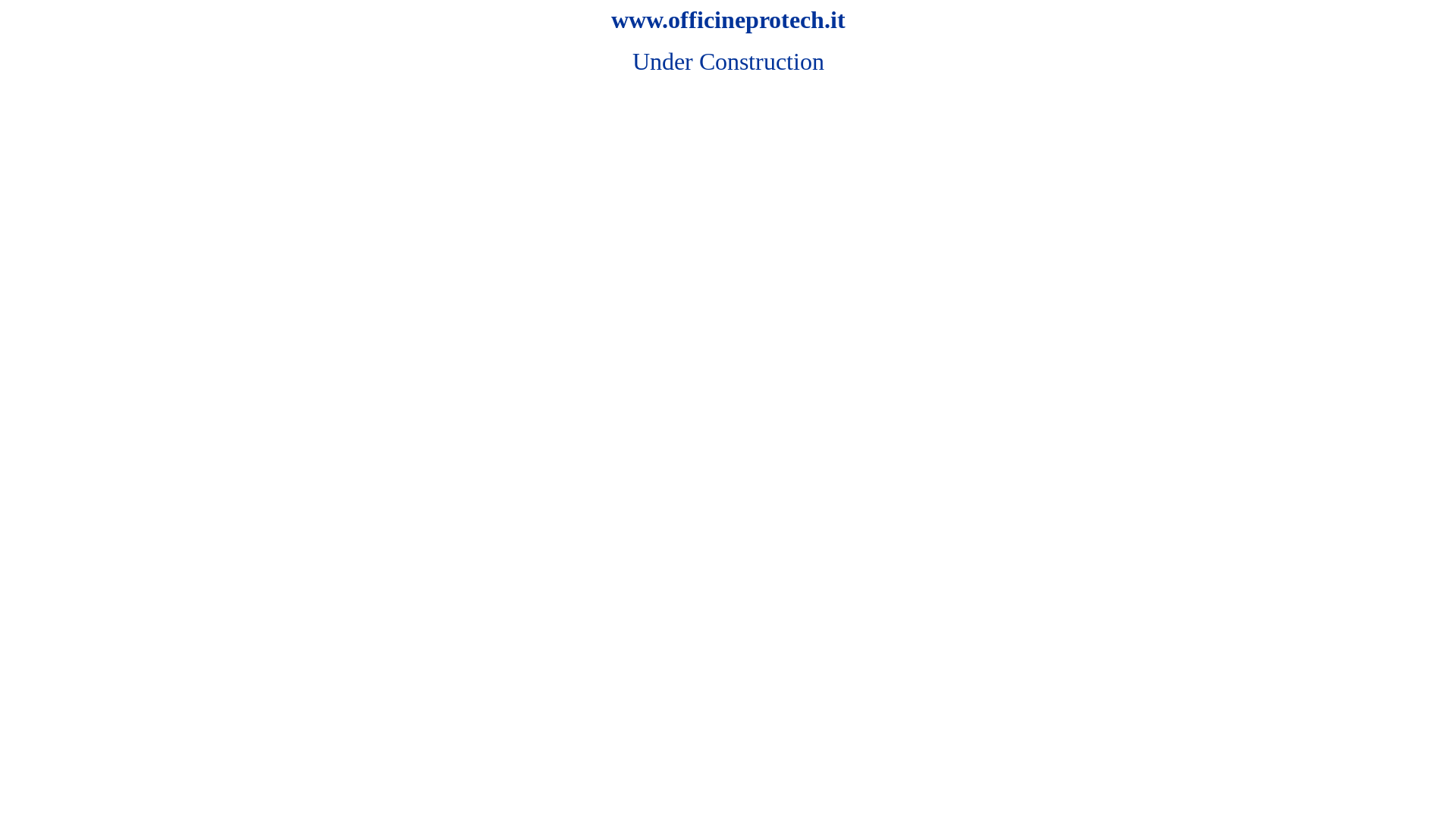 website screenshot of https://officineprotech.it/