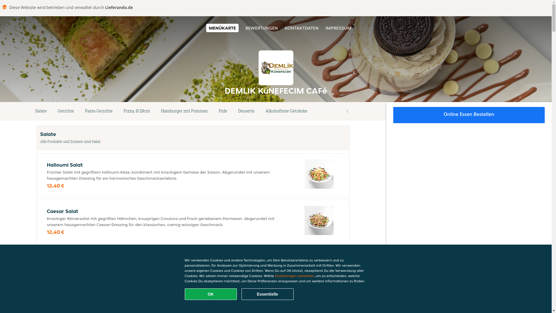 website screenshot of https://demlikkunefecimcafe-berlin.de/