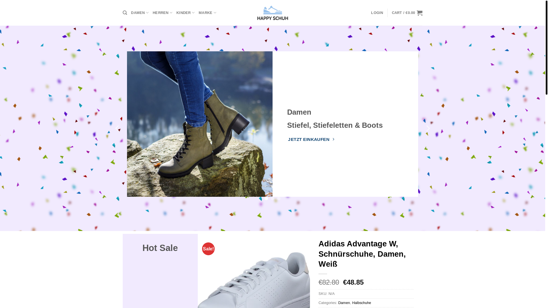 website screenshot of https://happy-schuhe.com/
