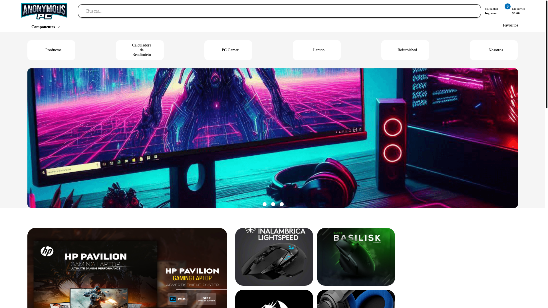 website screenshot of https://anonymouspc.pages.dev/