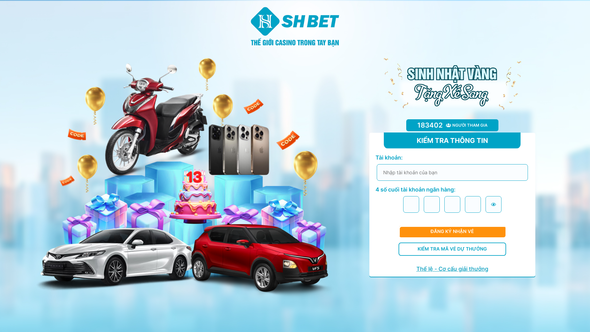 website screenshot of https://sinhnhatshbet-client-fe-v2.pages.dev/