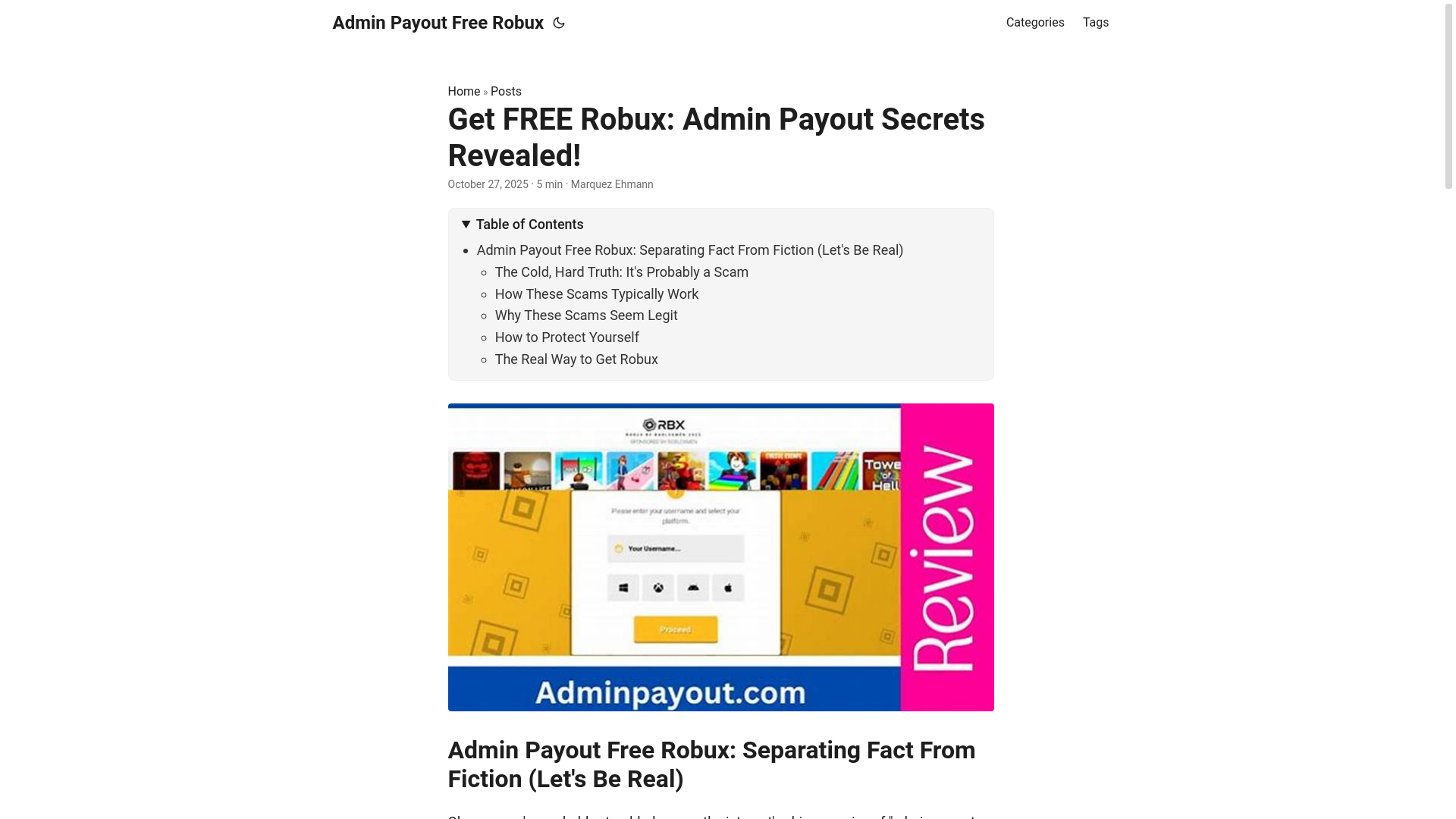 website screenshot of https://admin-payout-free-robux.pages.dev/