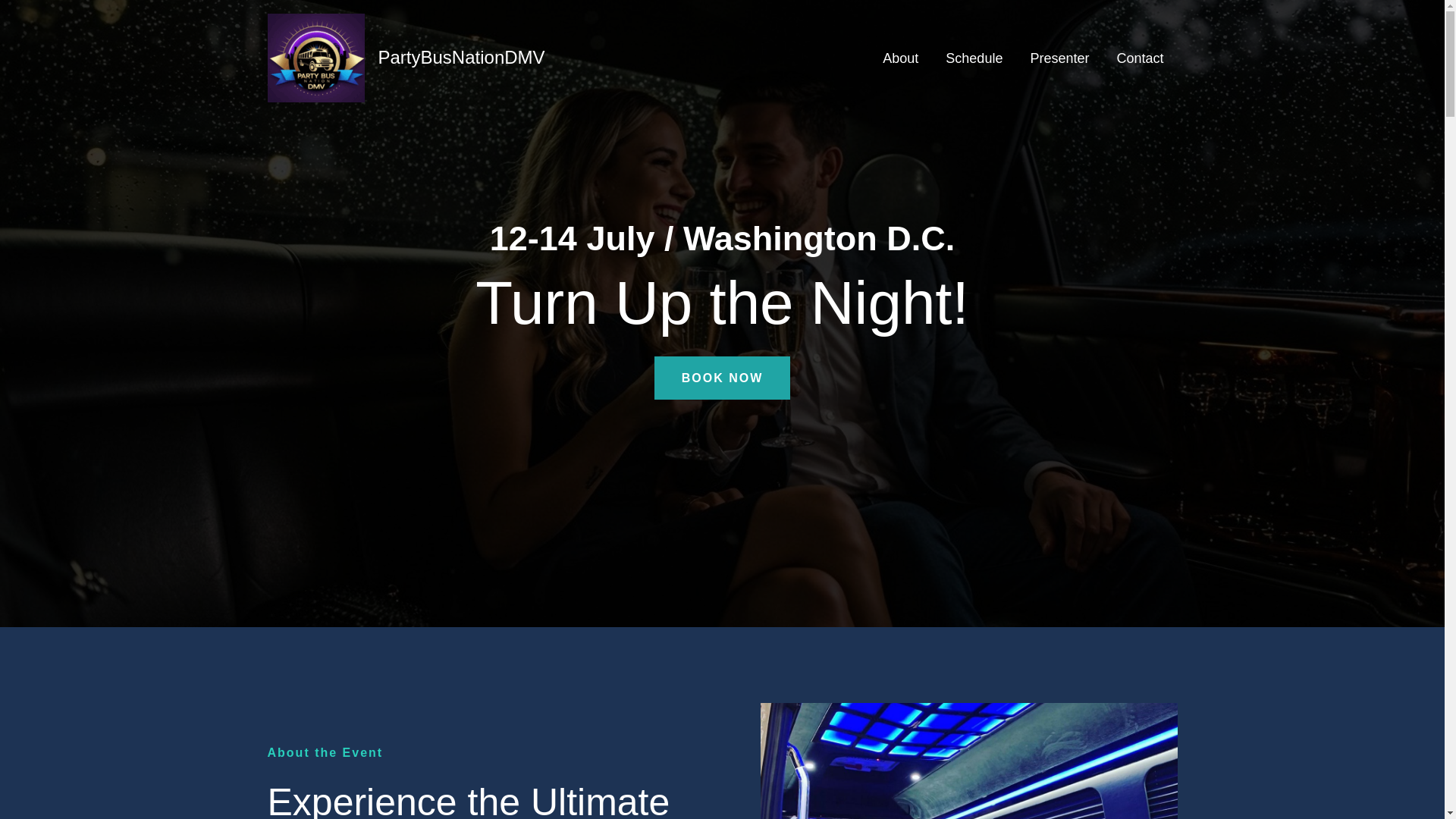 website screenshot of https://partybusnationdmv.com/