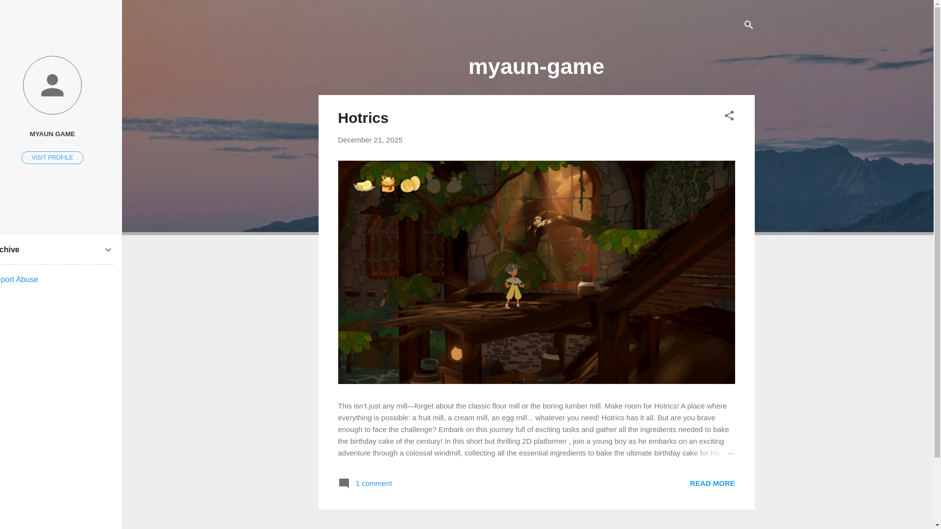 website screenshot of https://hotrics-beta.blogspot.com/