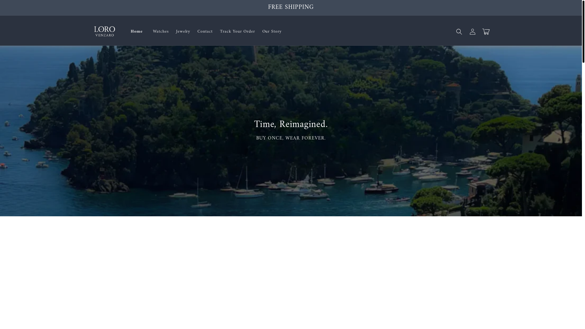 website screenshot of https://lorovenzaro.com/