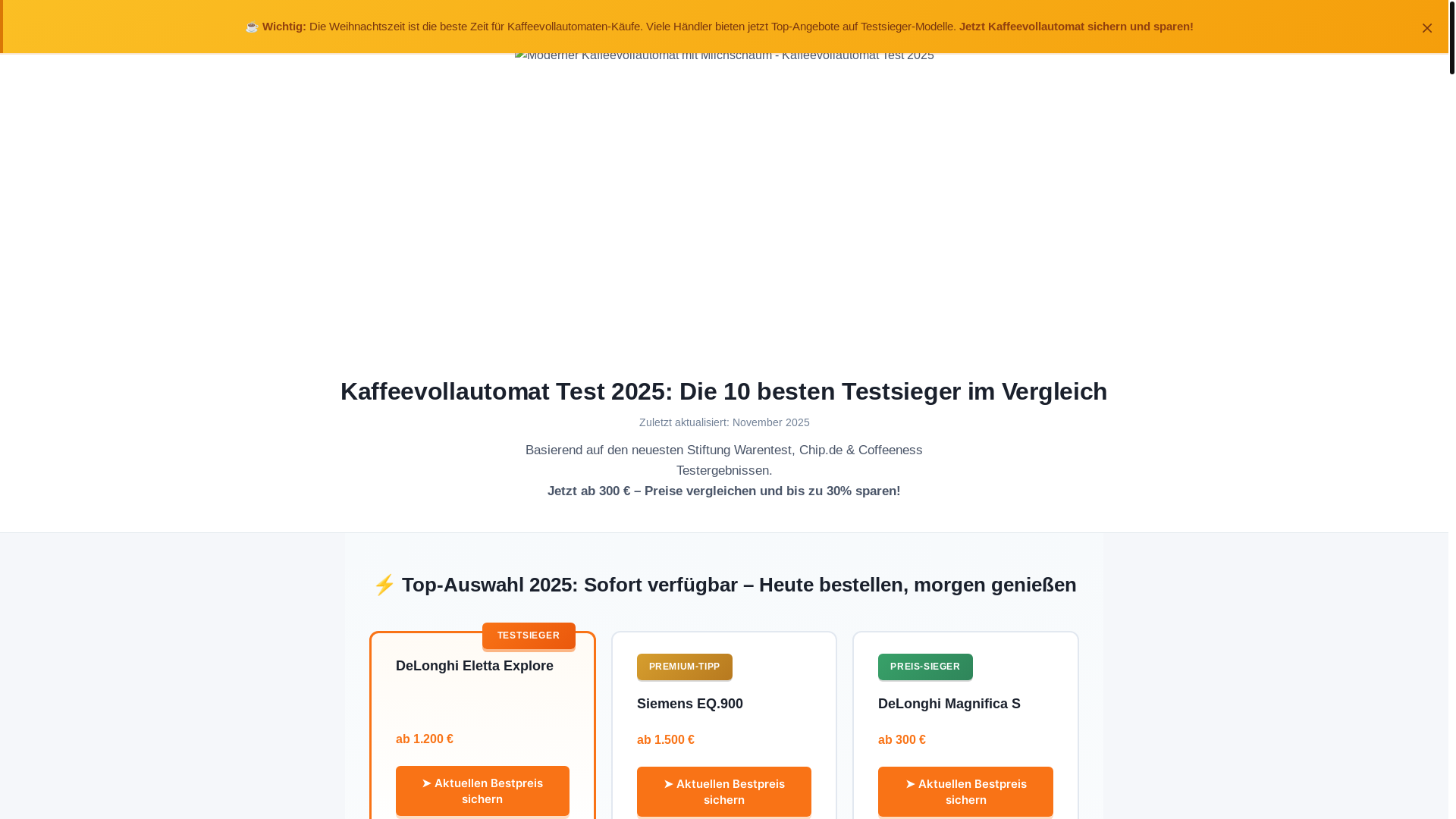 website screenshot of https://vollautomat-angebote-de.pages.dev/
