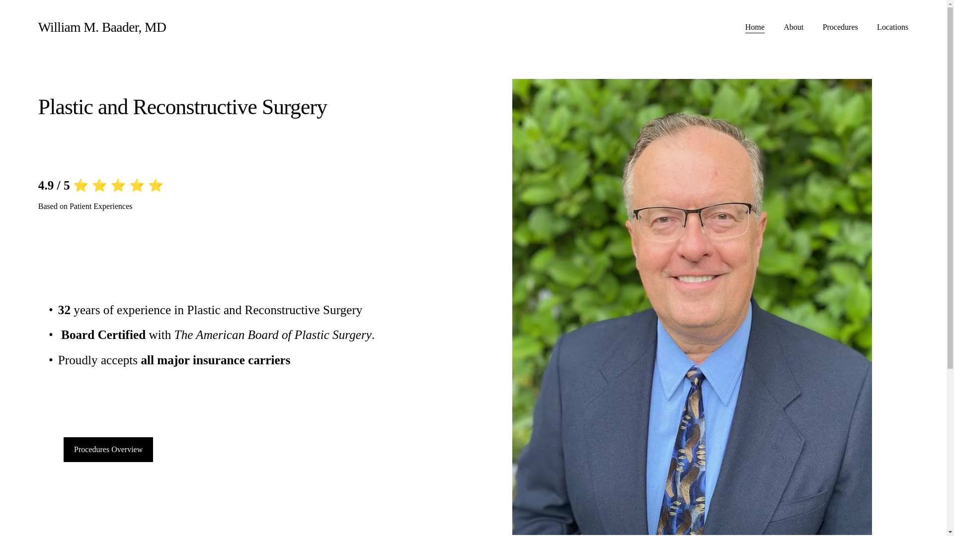 website screenshot of https://williambaader.com/