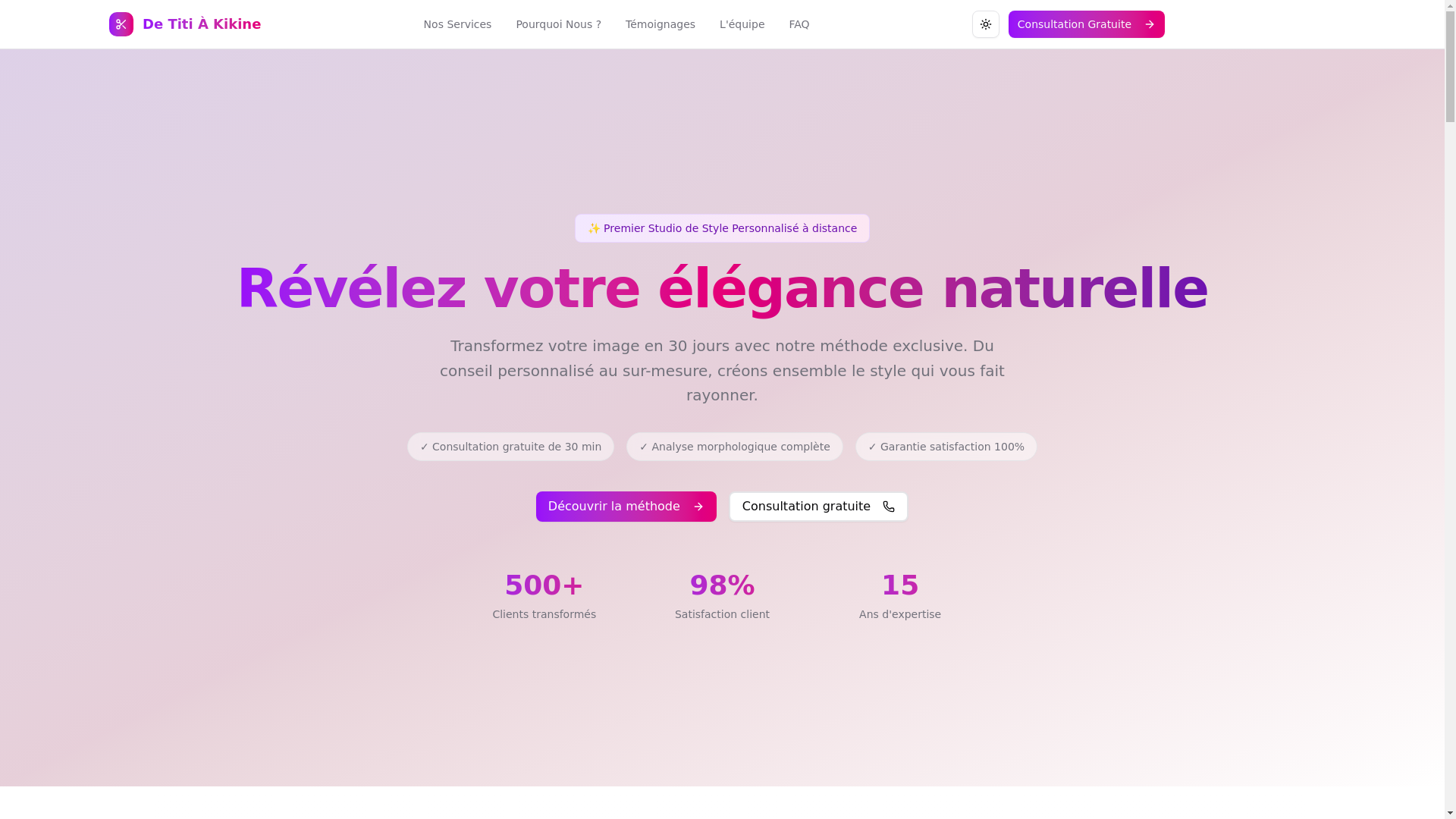 website screenshot of https://tak-landing.pages.dev/