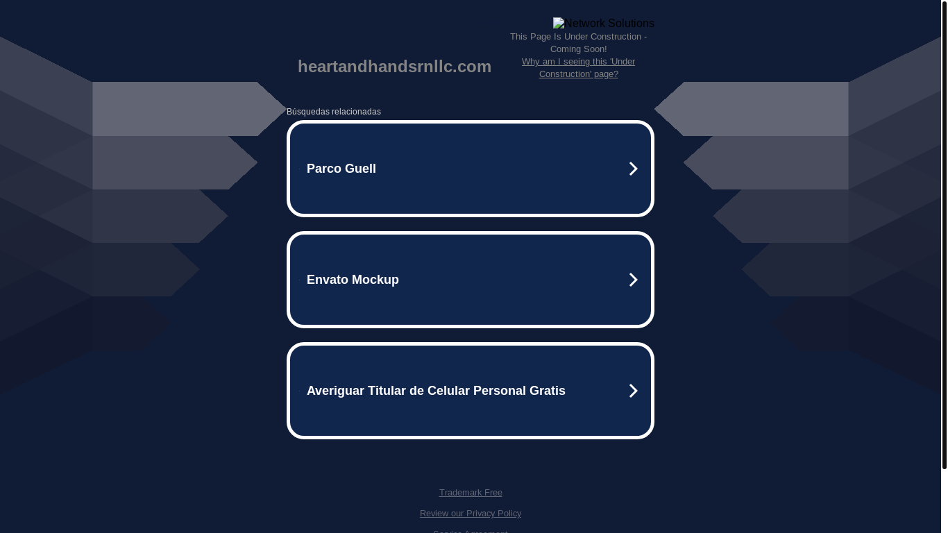 website screenshot of https://heartandhandsrnllc.com/
