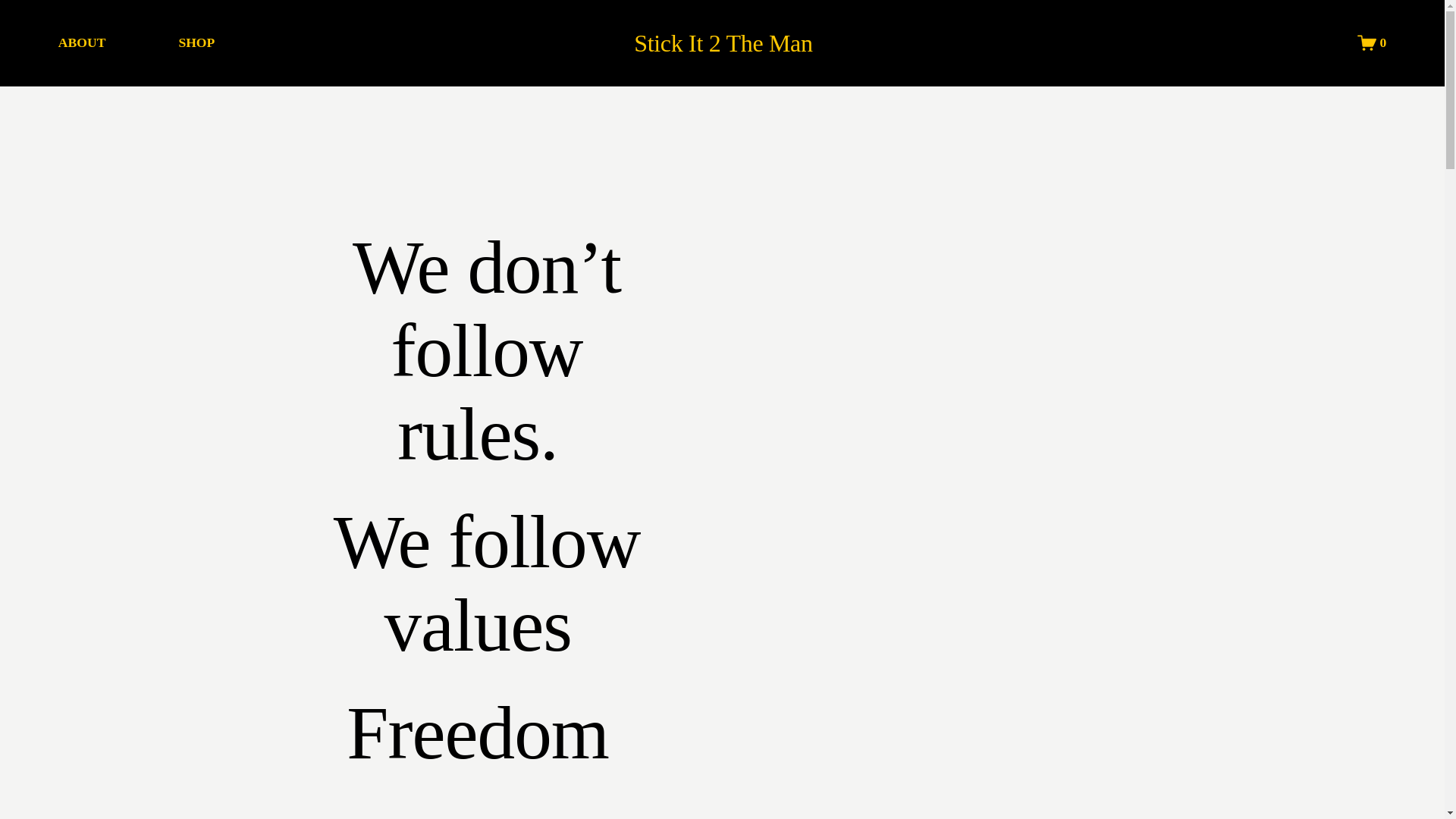 website screenshot of https://stickit2theman.co.uk/