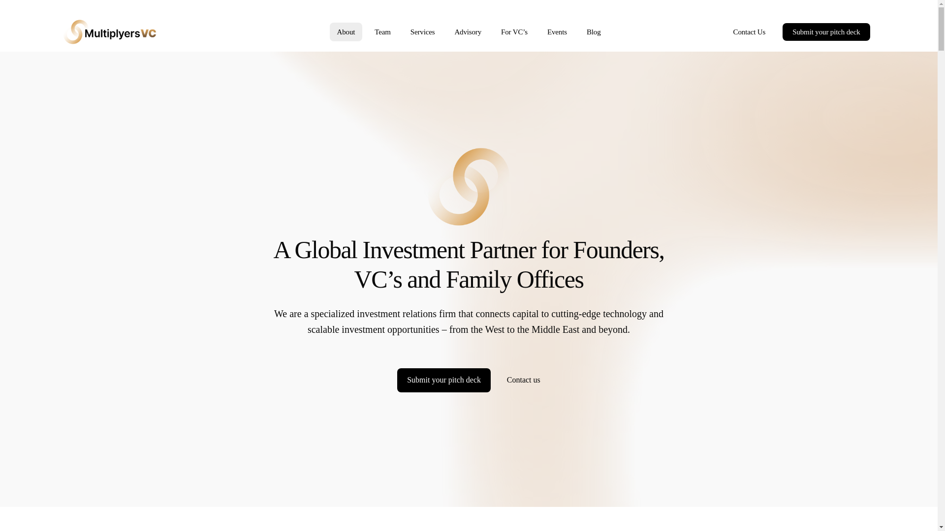 website screenshot of https://multiplyerpartners.com/