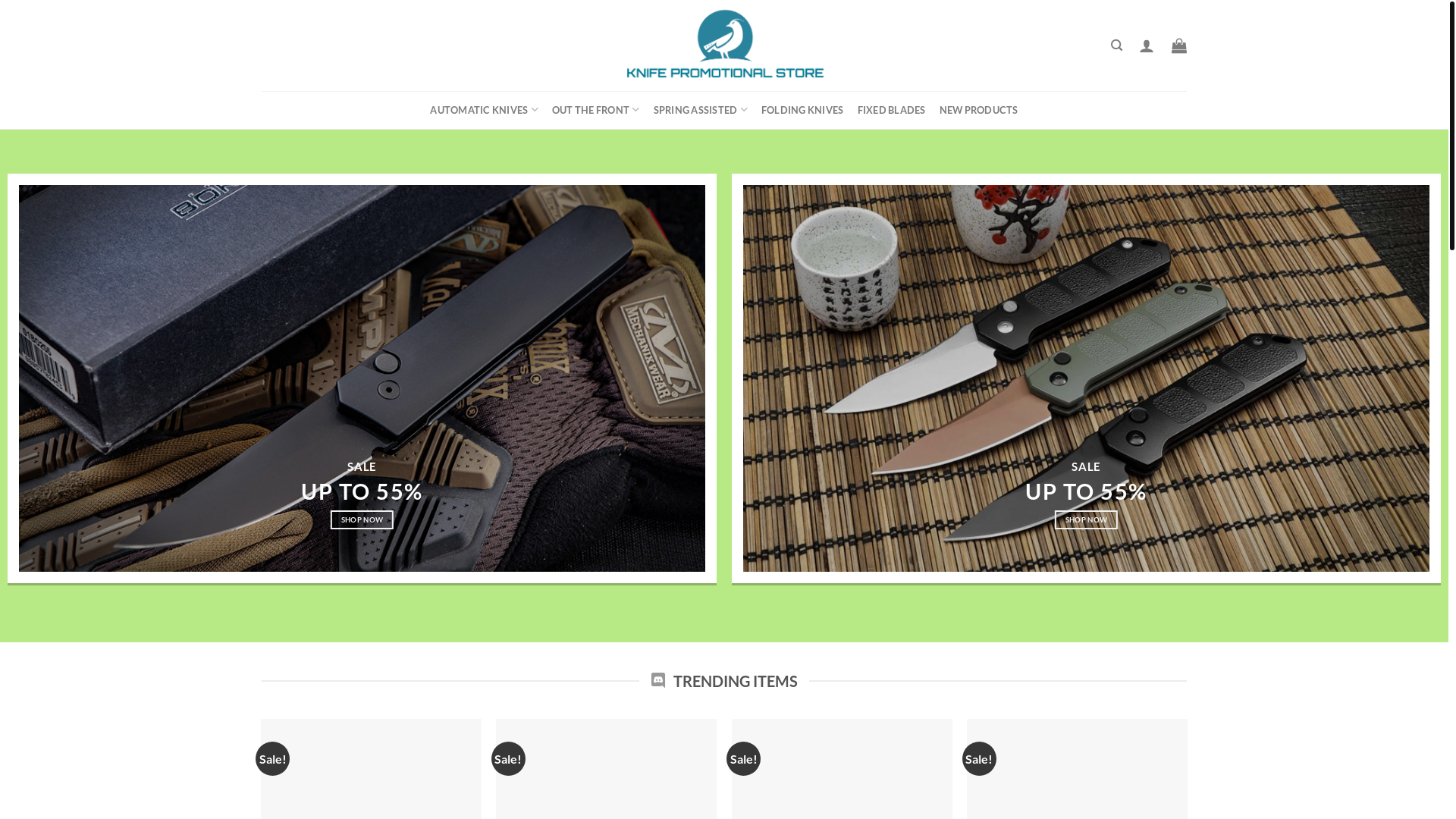 website screenshot of https://usknivesoutlet.com/