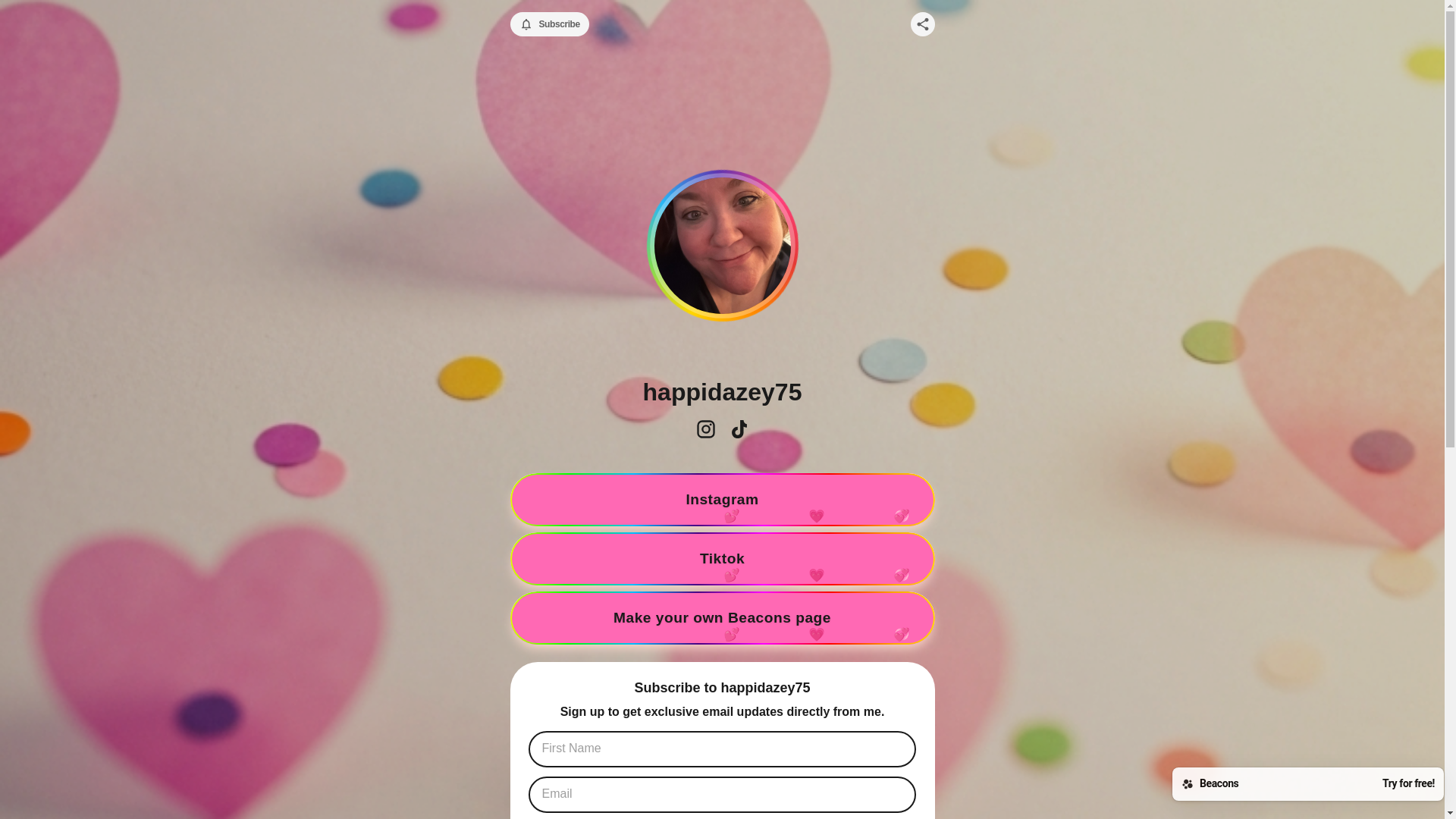 website screenshot of https://happidazey75.com/