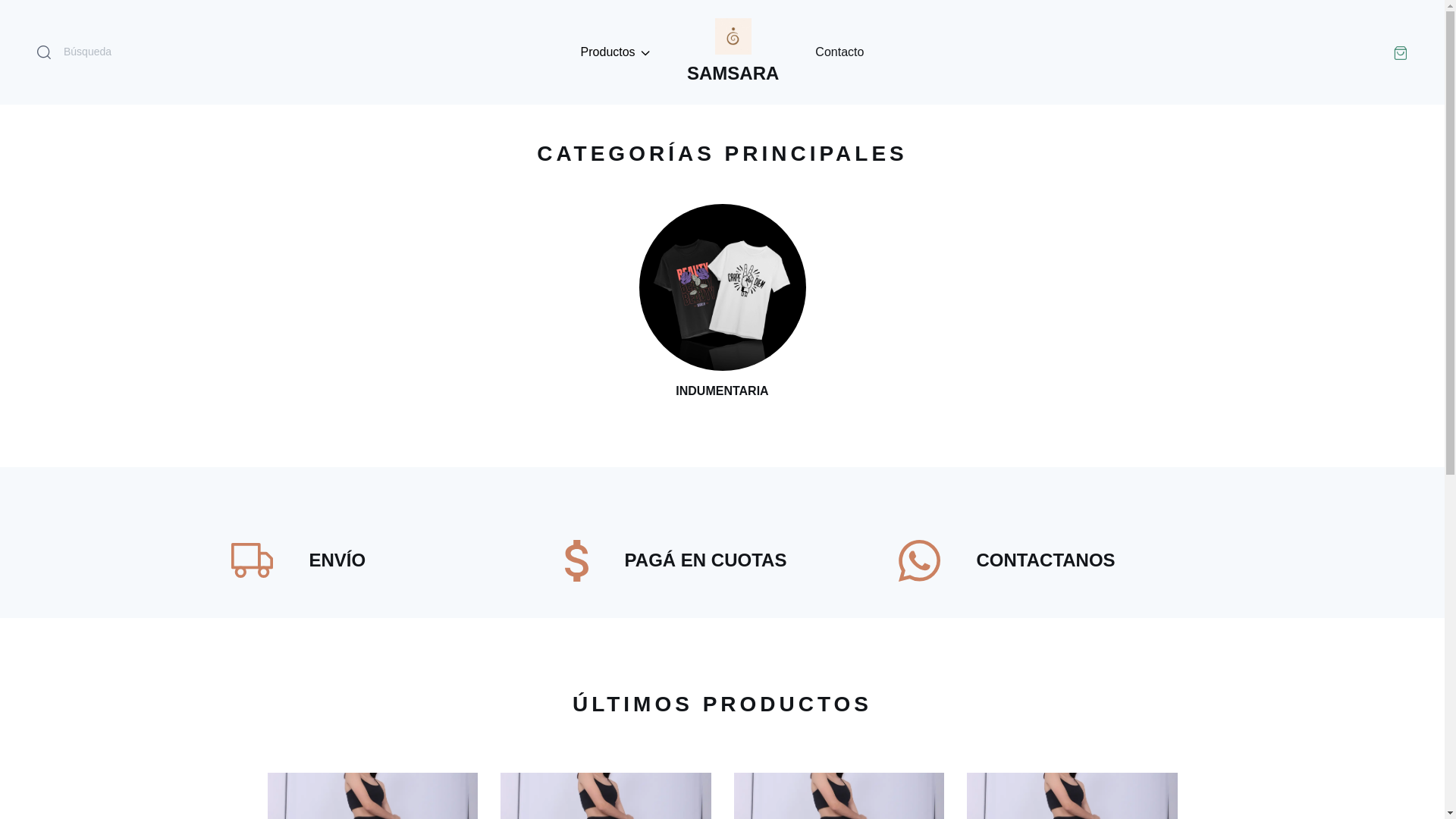 website screenshot of https://samsaraholistica.online/