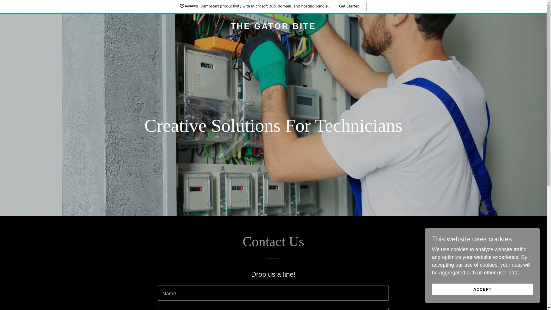 website screenshot of https://thegatorbite.com/