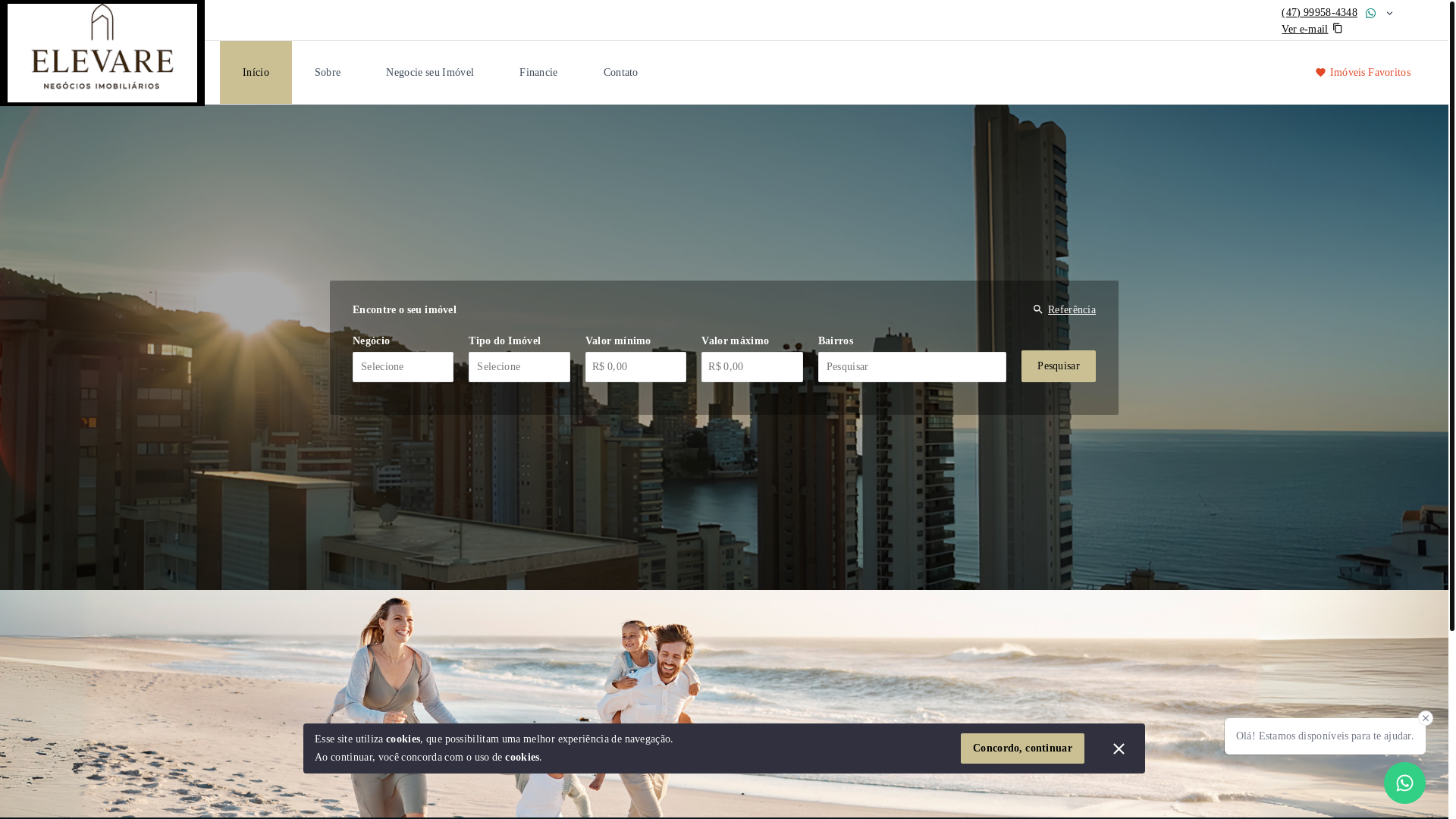 website screenshot of https://elevareitapema.com.br/
