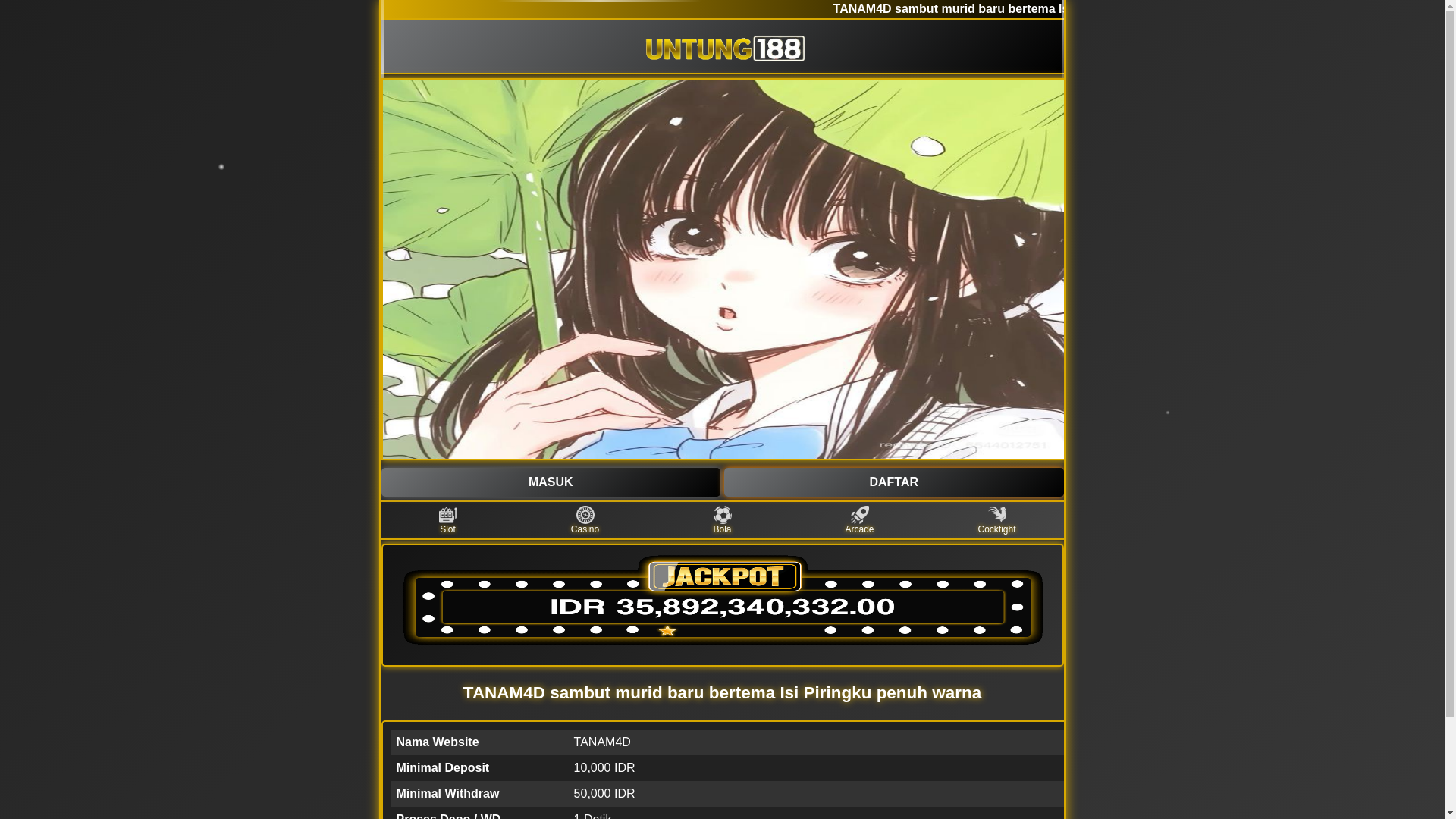 website screenshot of https://tanam4d.pages.dev/