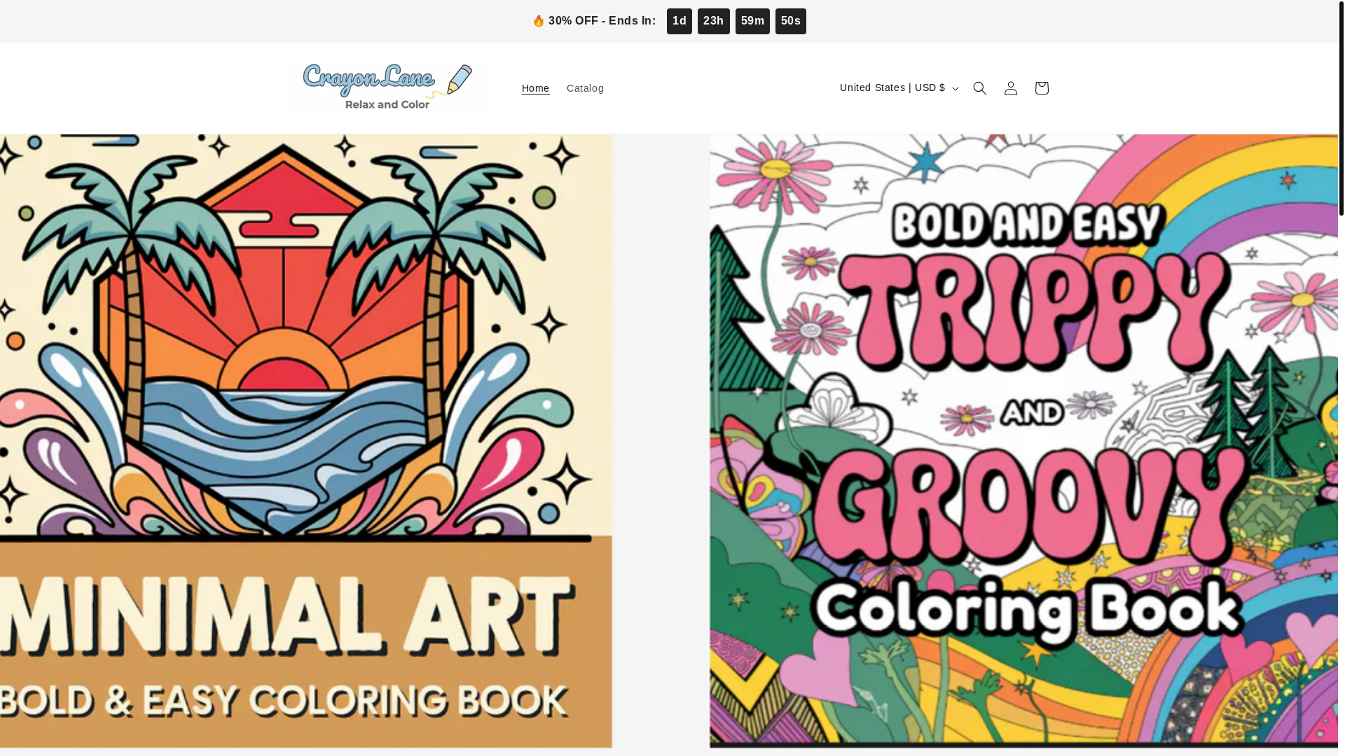 website screenshot of https://crayonpages.com/